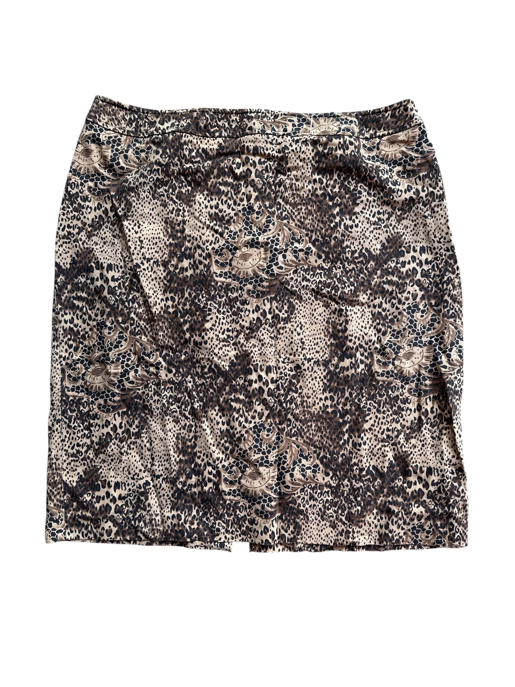 brown black nygard animal print skirt, 14