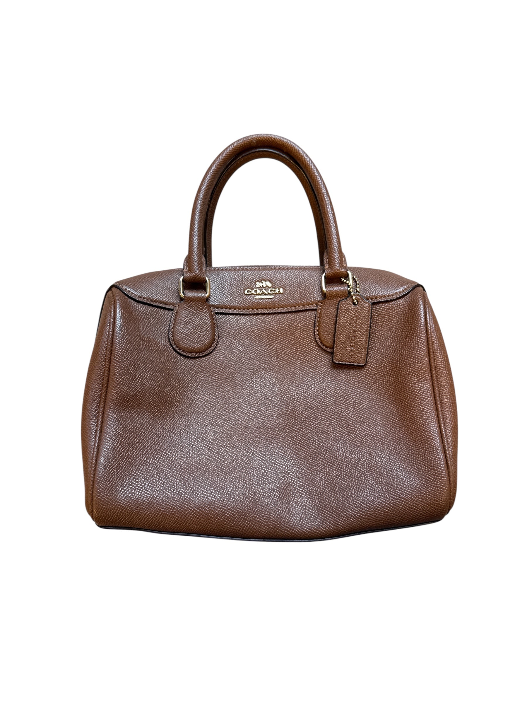 brown coach square purse