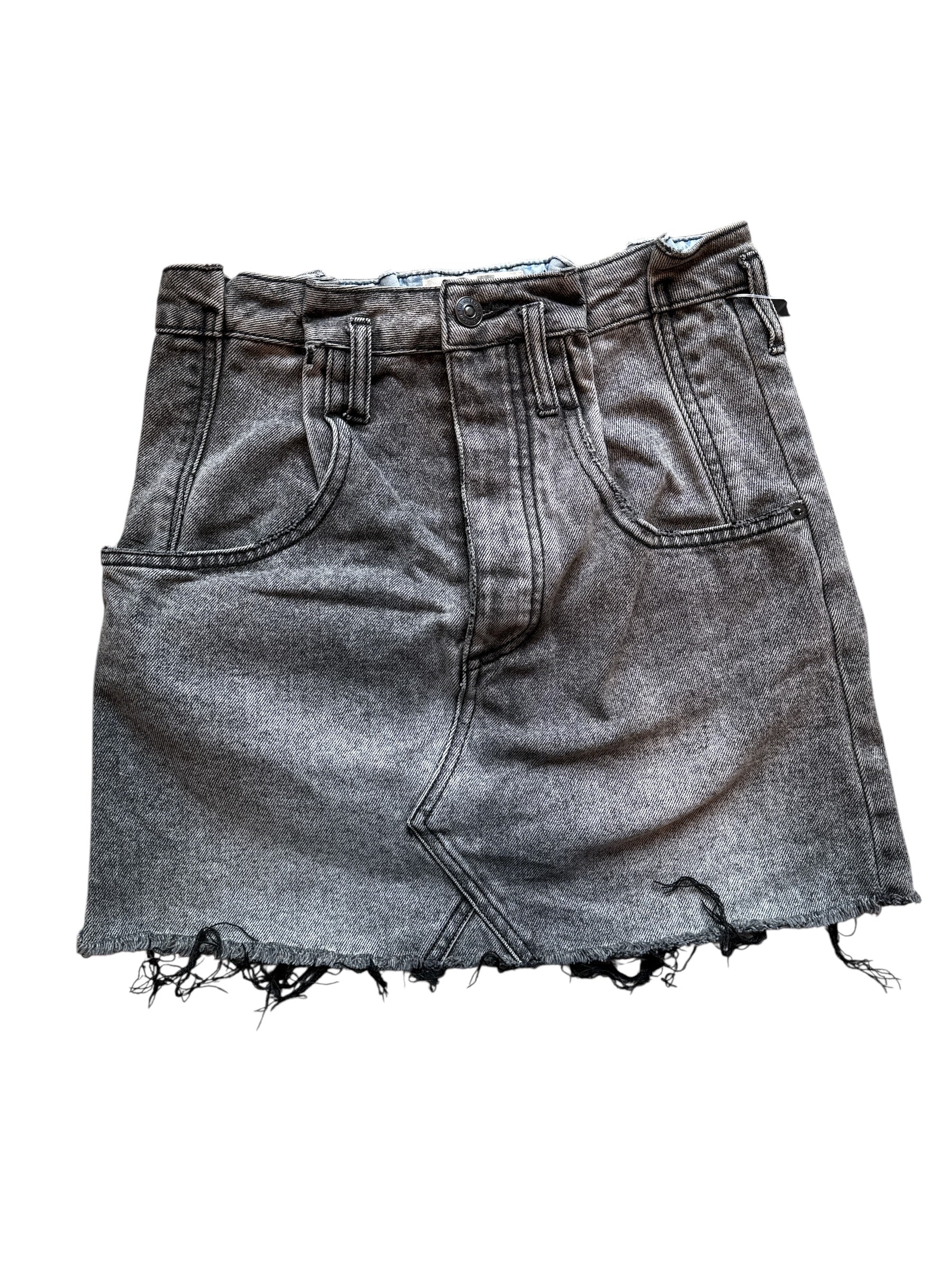 black free people denim mini skirt, twenty five
