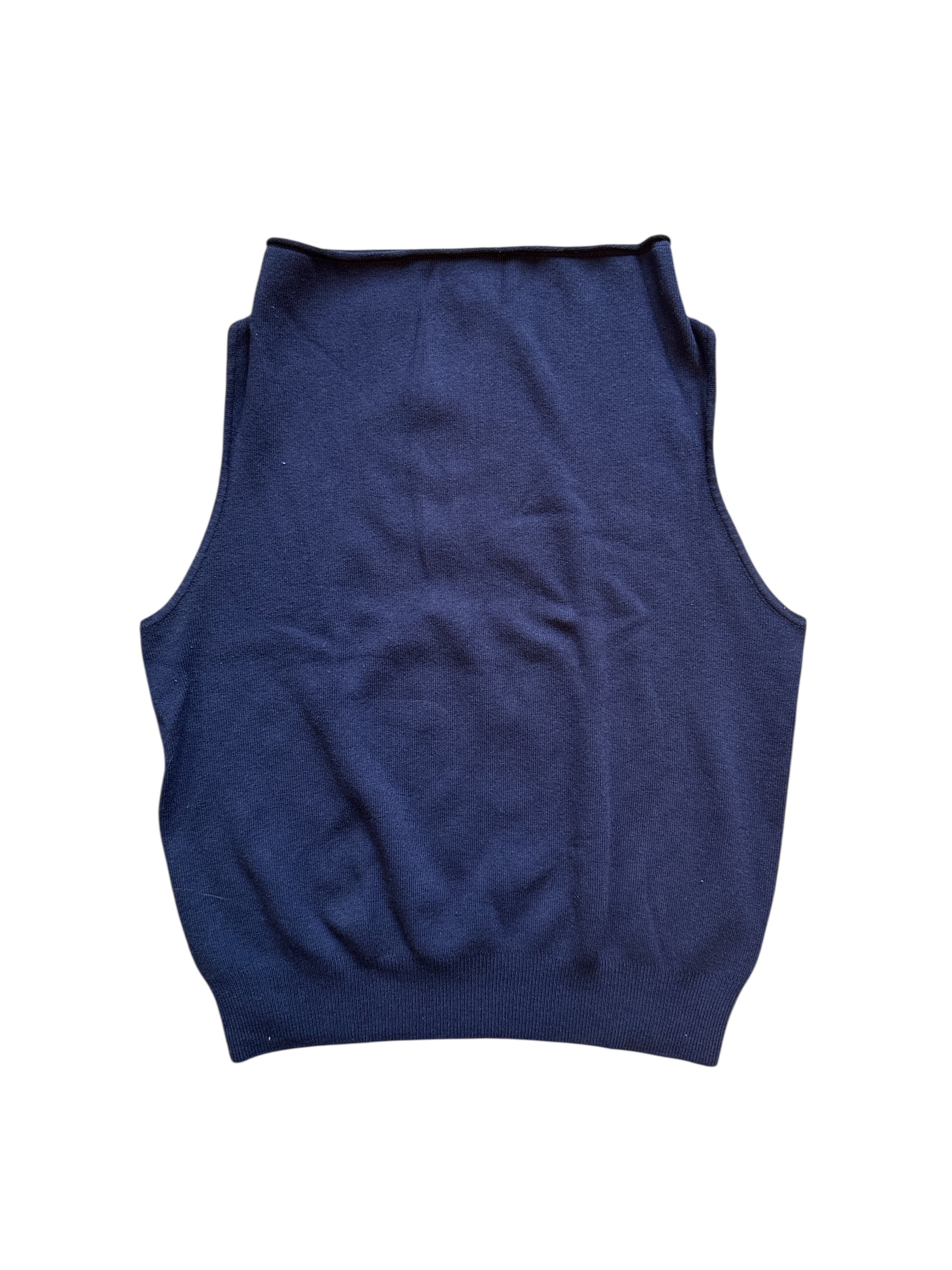 navy Anthropologie knit sweater vest, XS