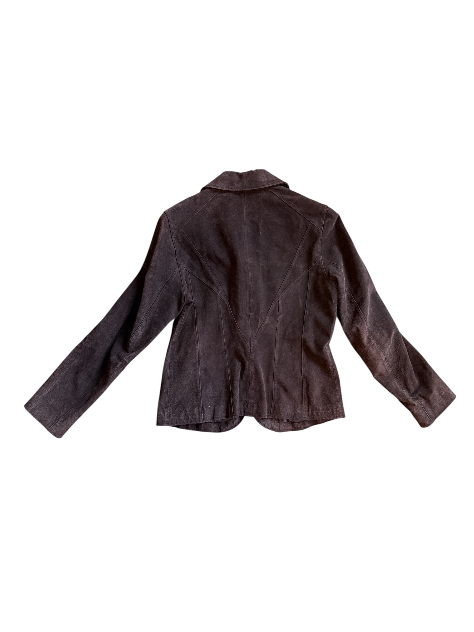 brown Siena suede/leather jacket, small