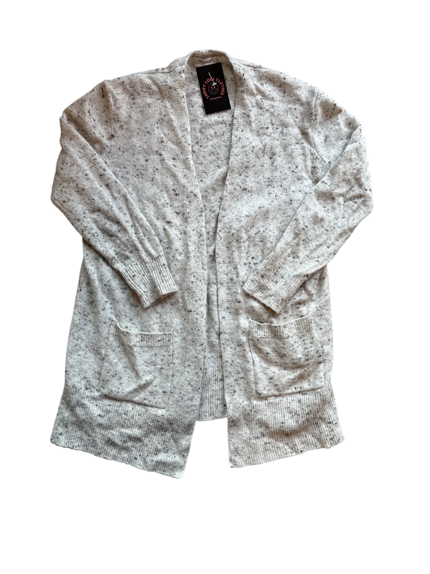 Gray Madewell Peppered cardigan, S