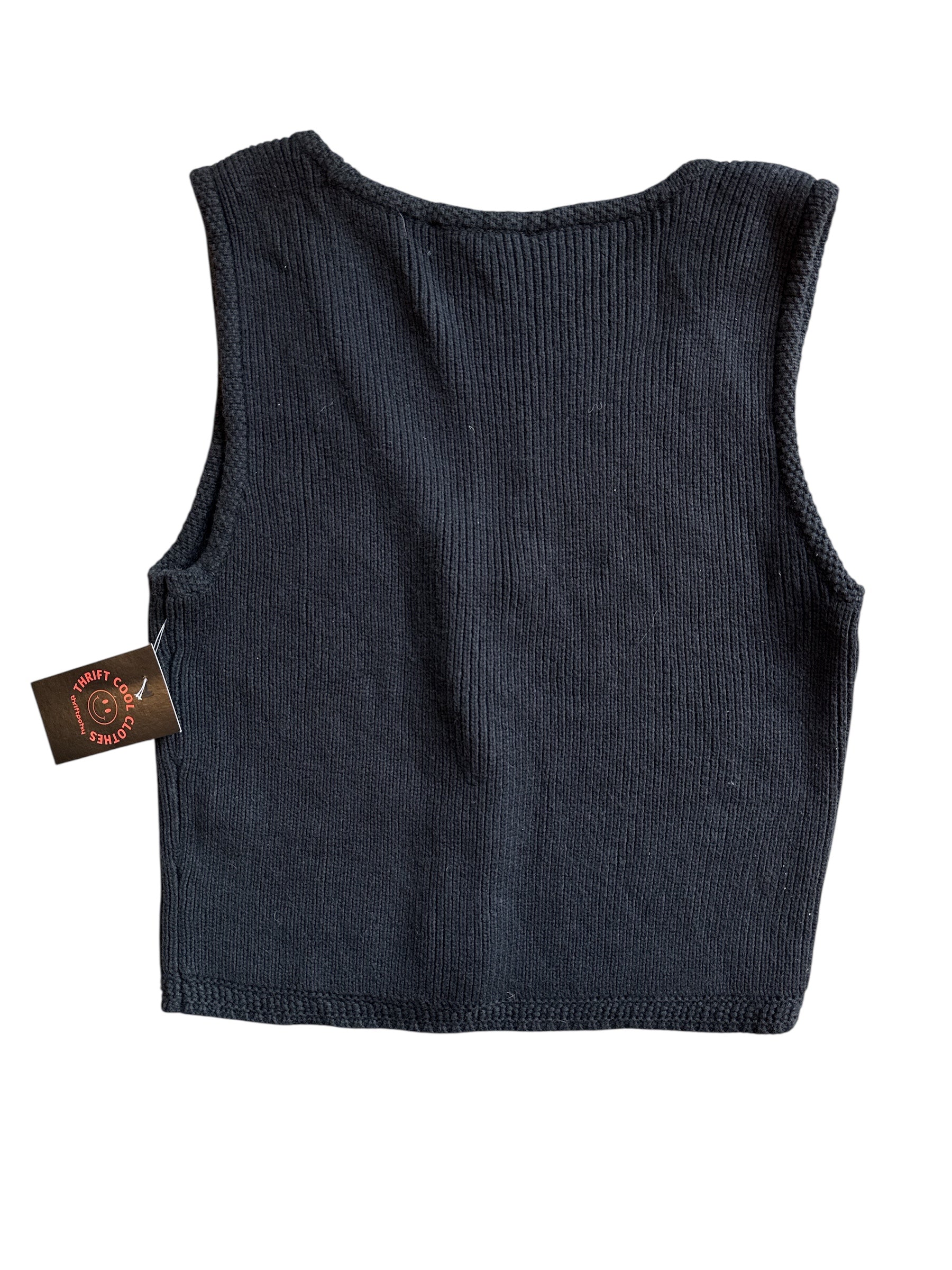Black Abercrombie Ribbed knit sweater tank, S