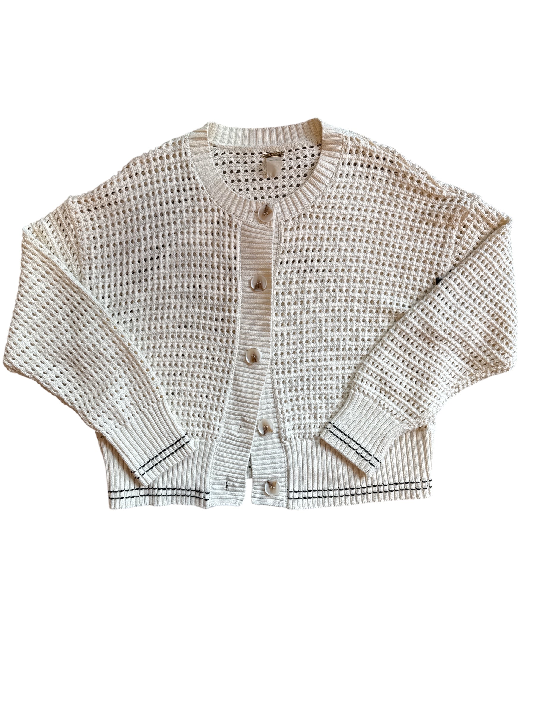cream magaschoni holy cardigan, XL