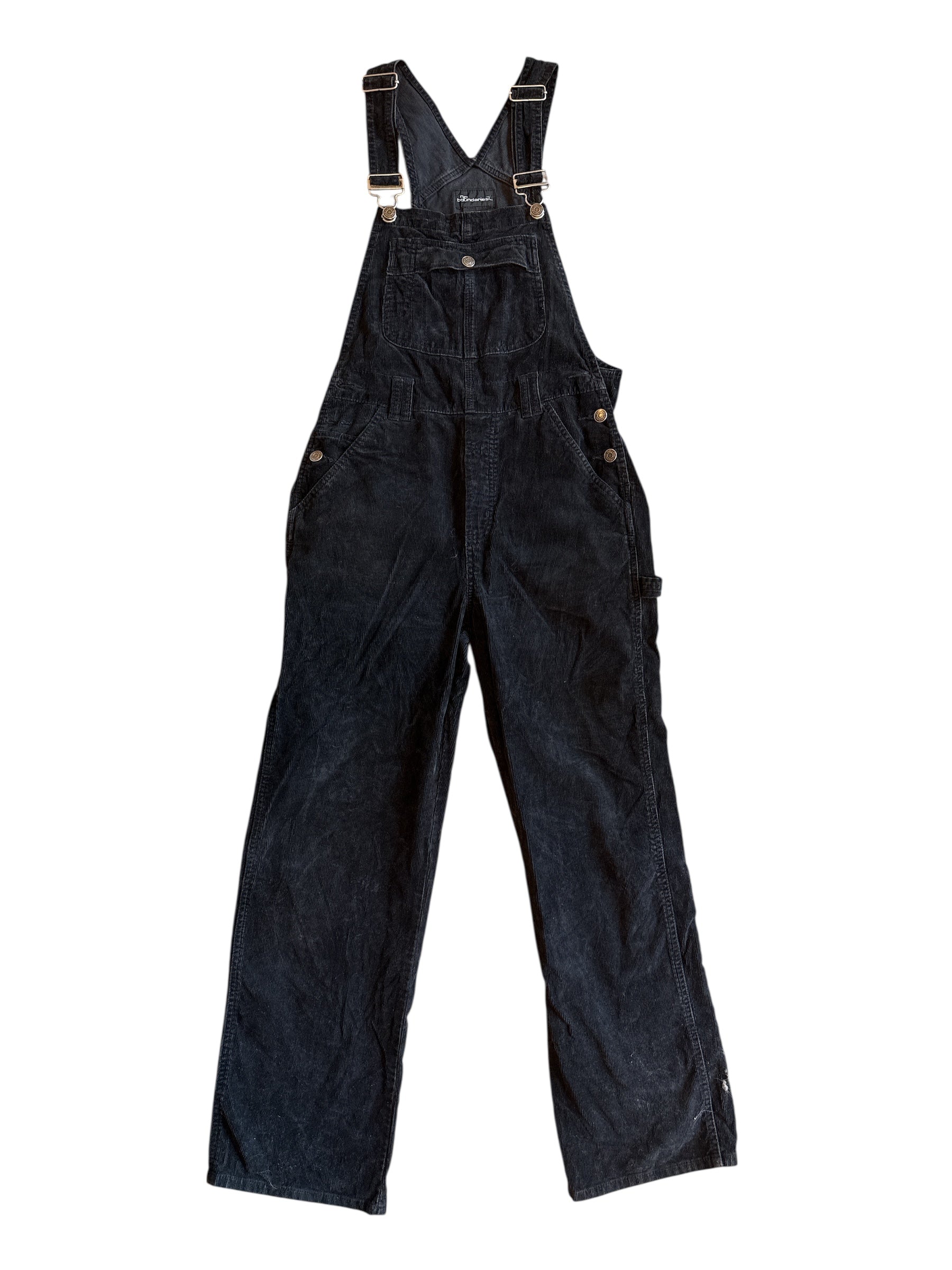 Black Nobo Cord overalls, S