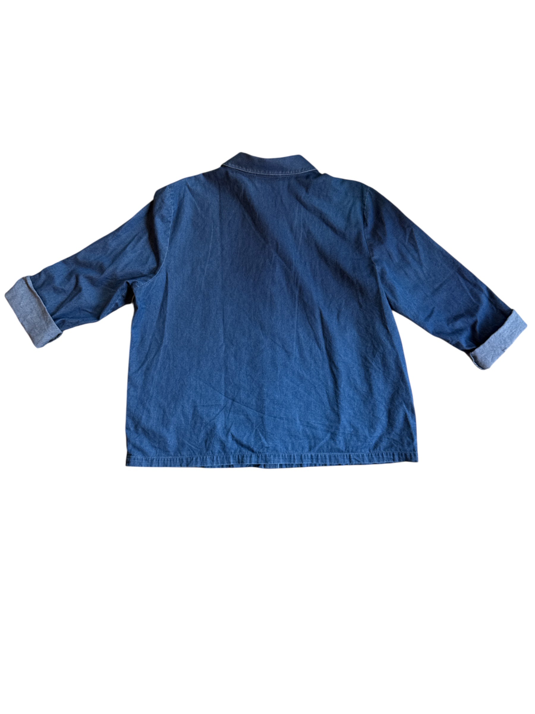 Blue the tog shop Floral embroidered top, XL