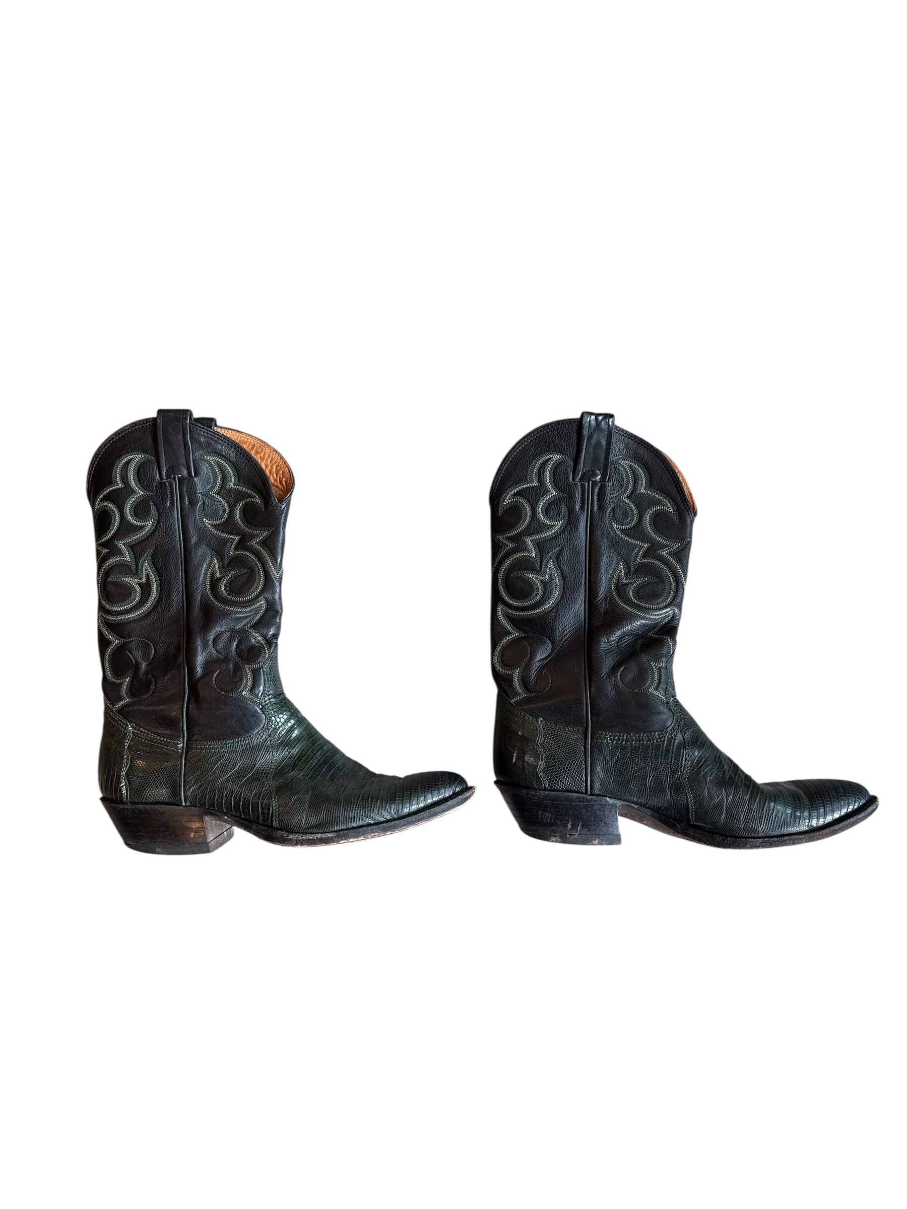 black naguna boots cowboy boots, 8 (fits like 9 women’s)