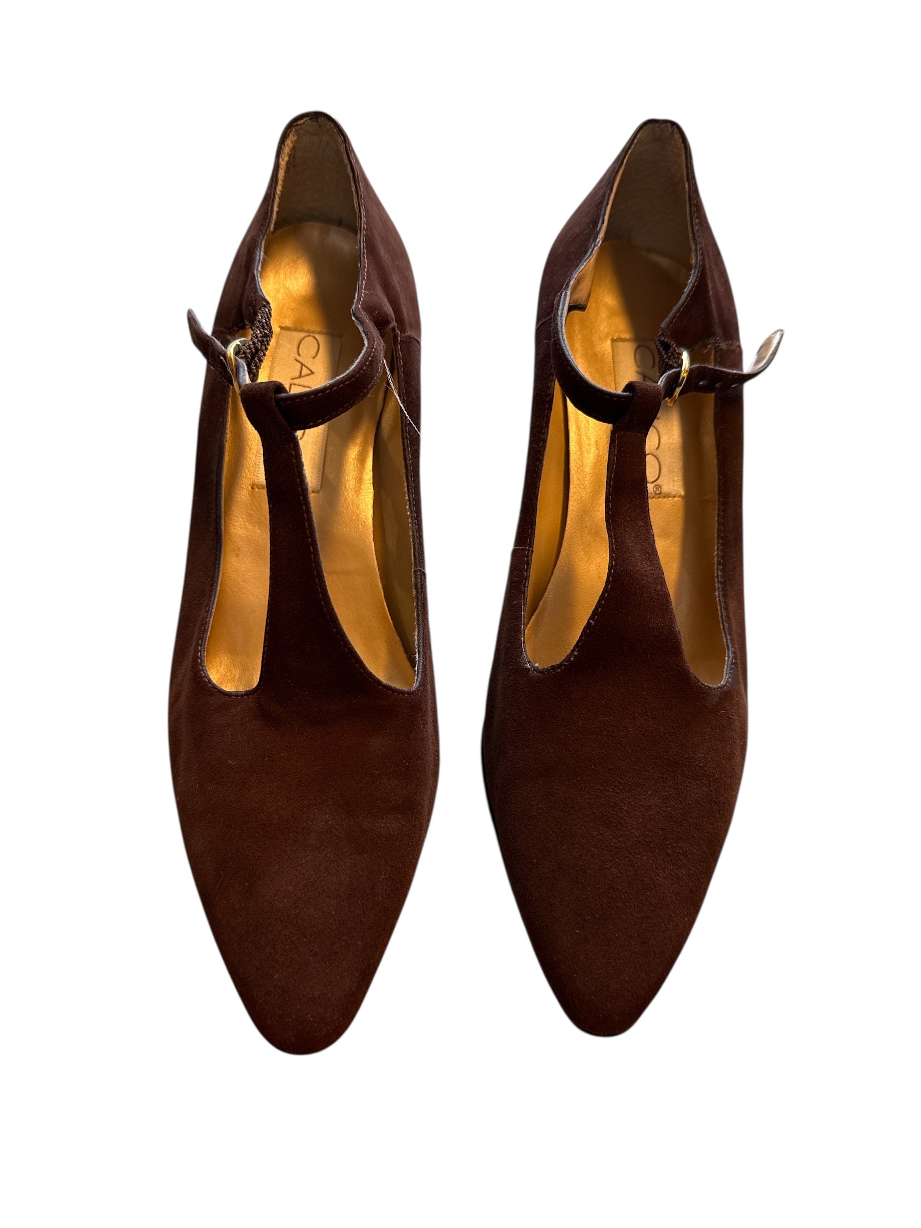 brown calico mary jane heels, 7