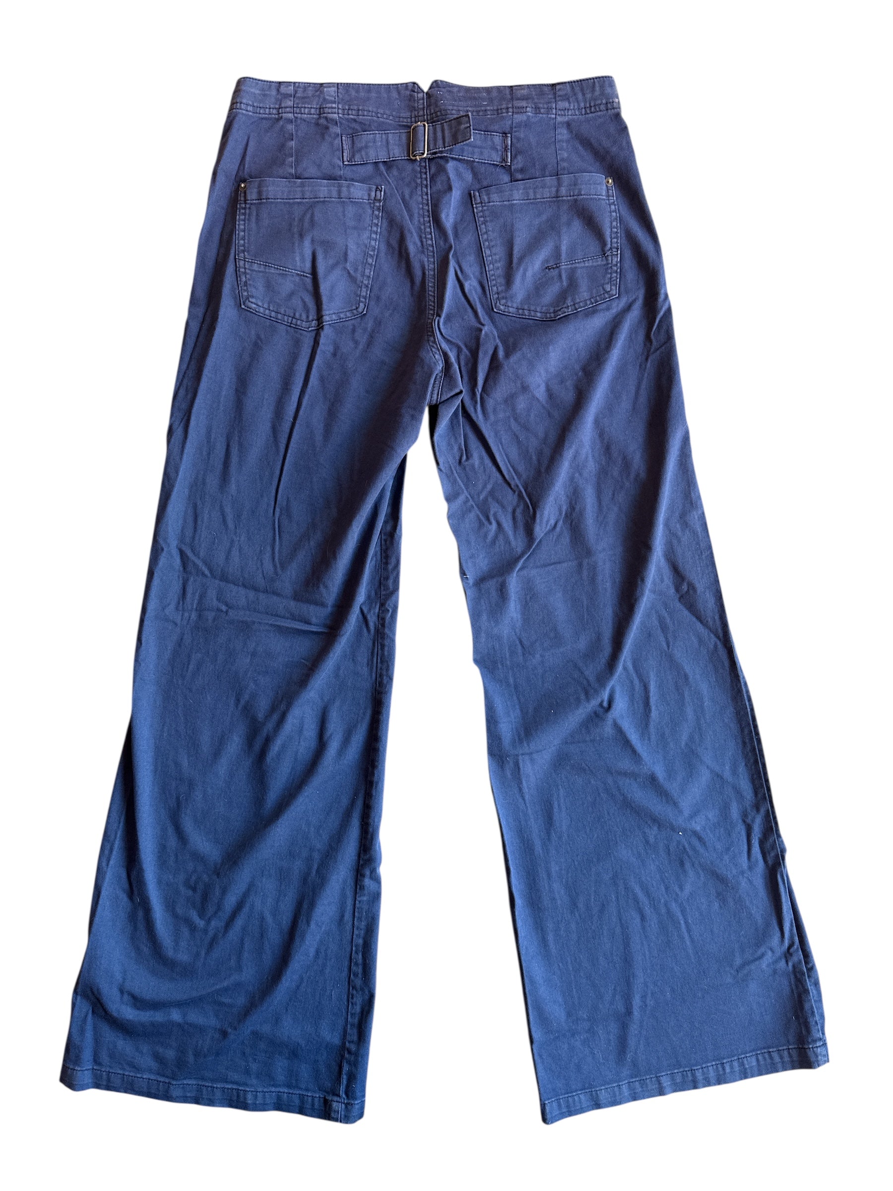 blue pilcro side button trousers, 31