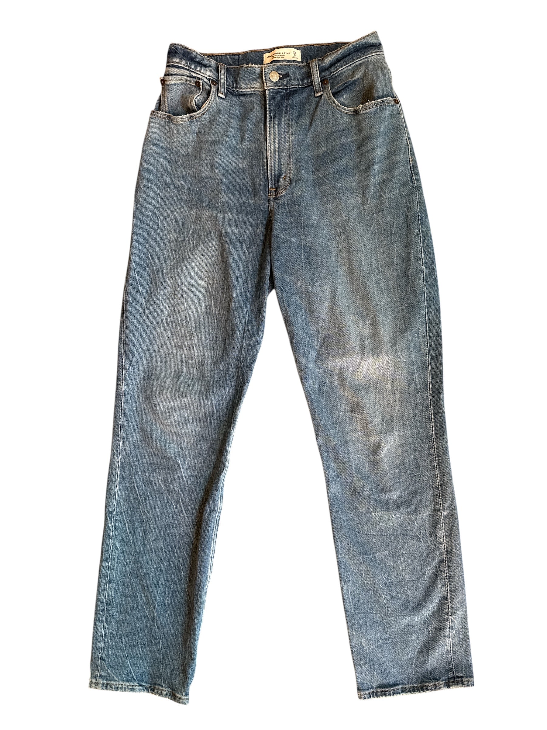 blue abercrombie jeans, 28
