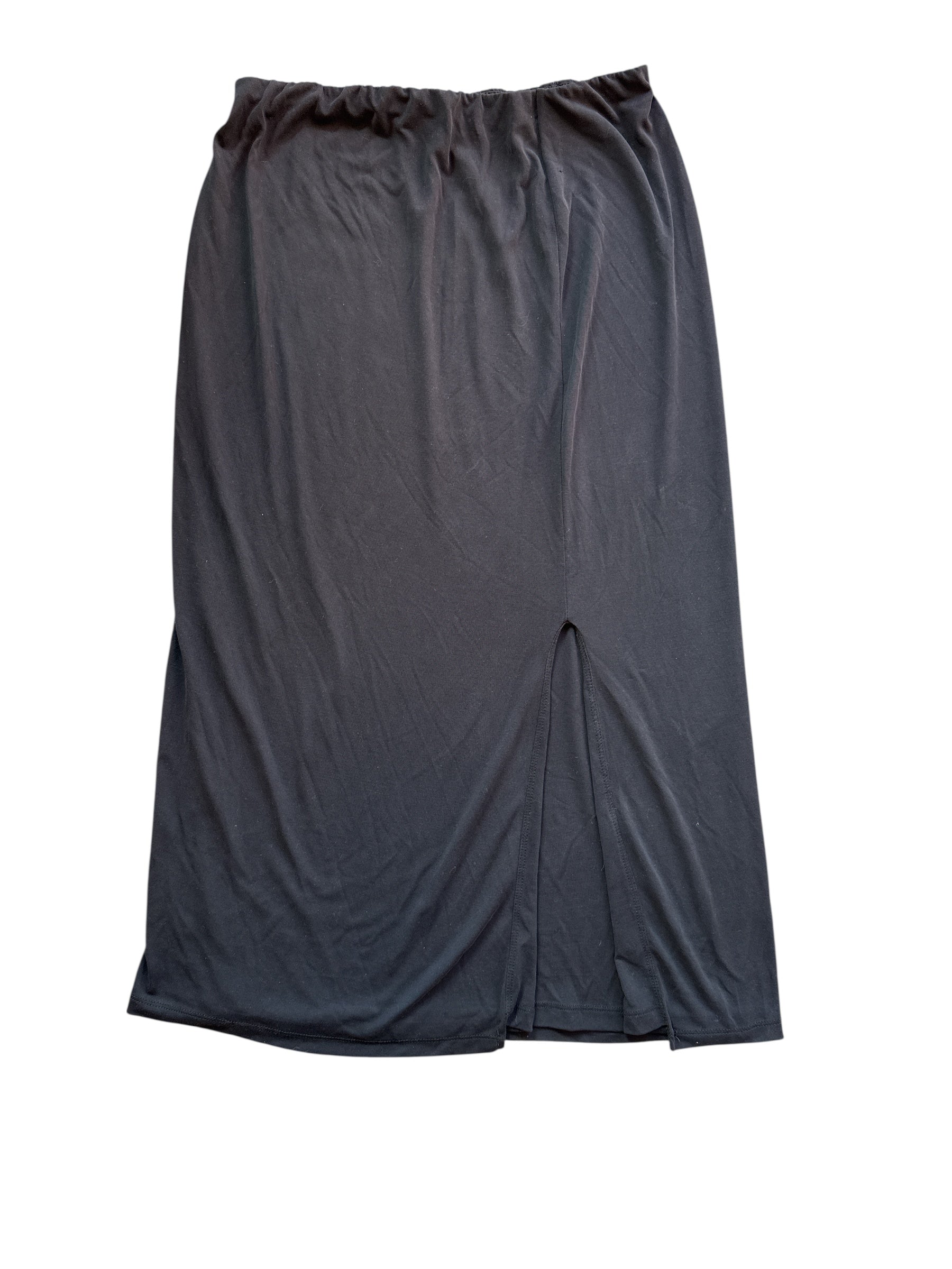 black truth slinky skirt, L