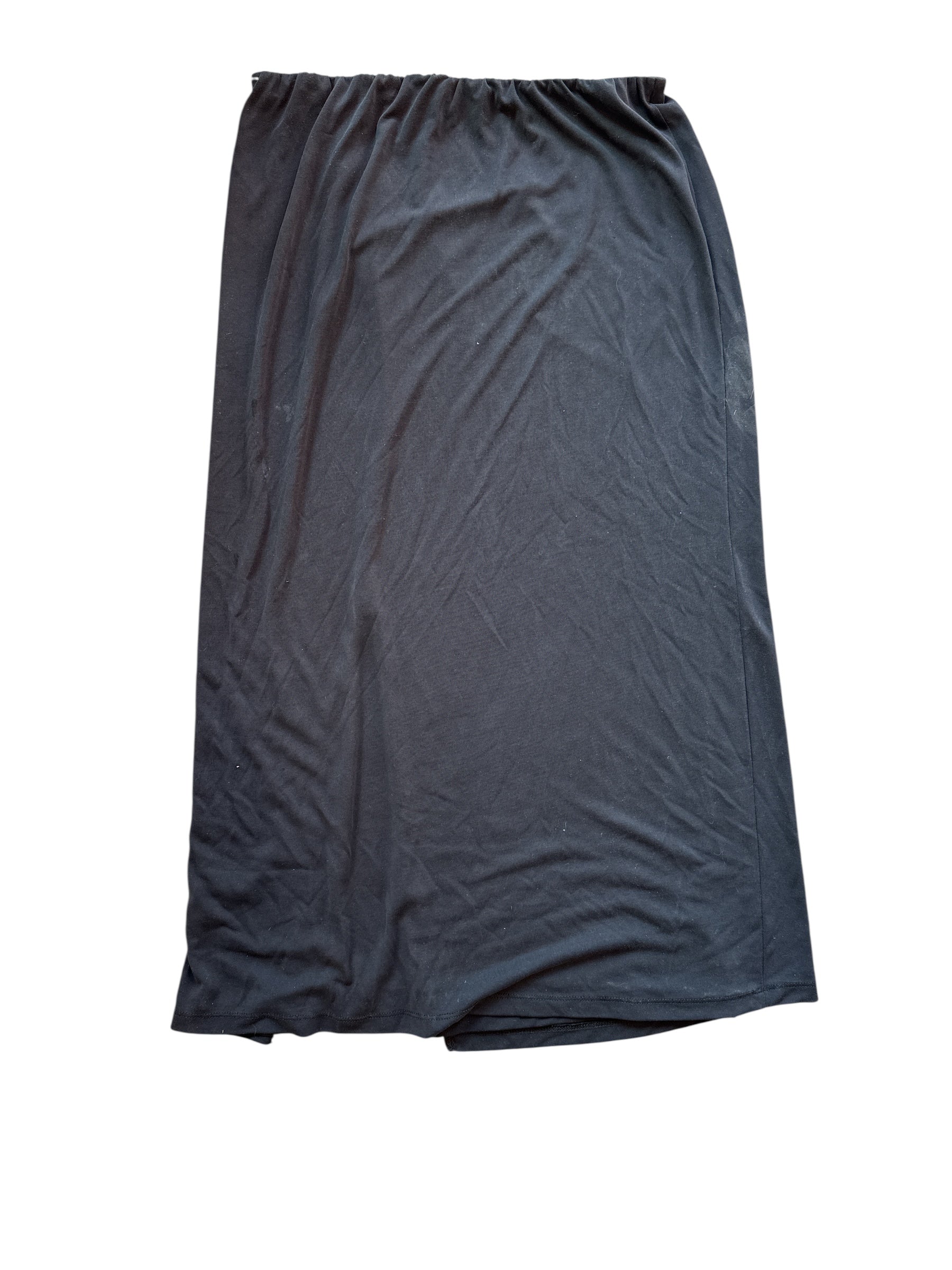 black truth slinky skirt, L