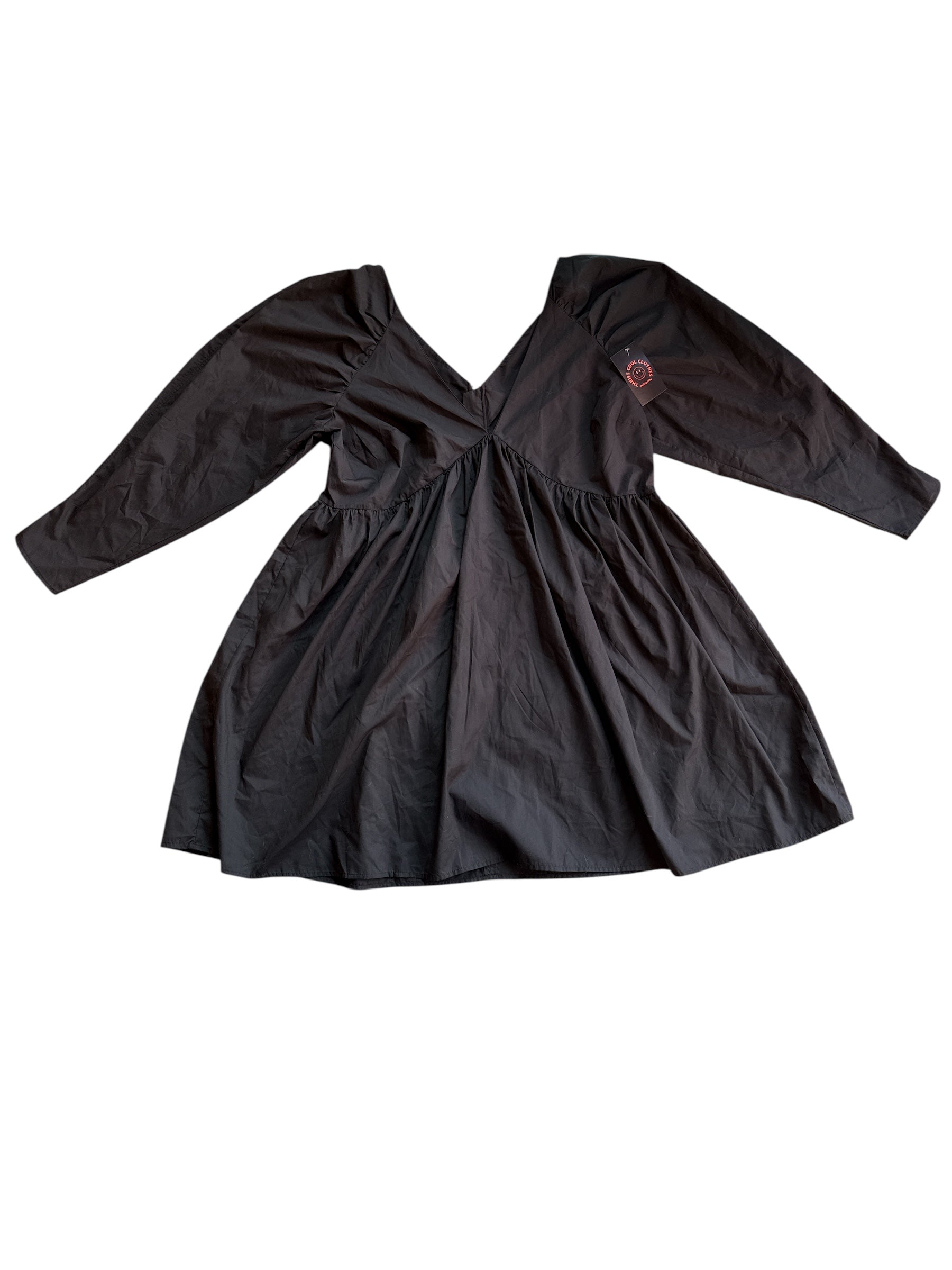 black asos a line dress, 16