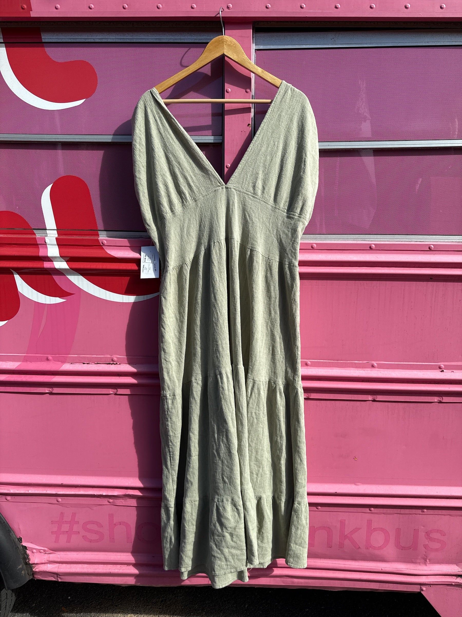 green asos v neck ruch maxi dress, 18