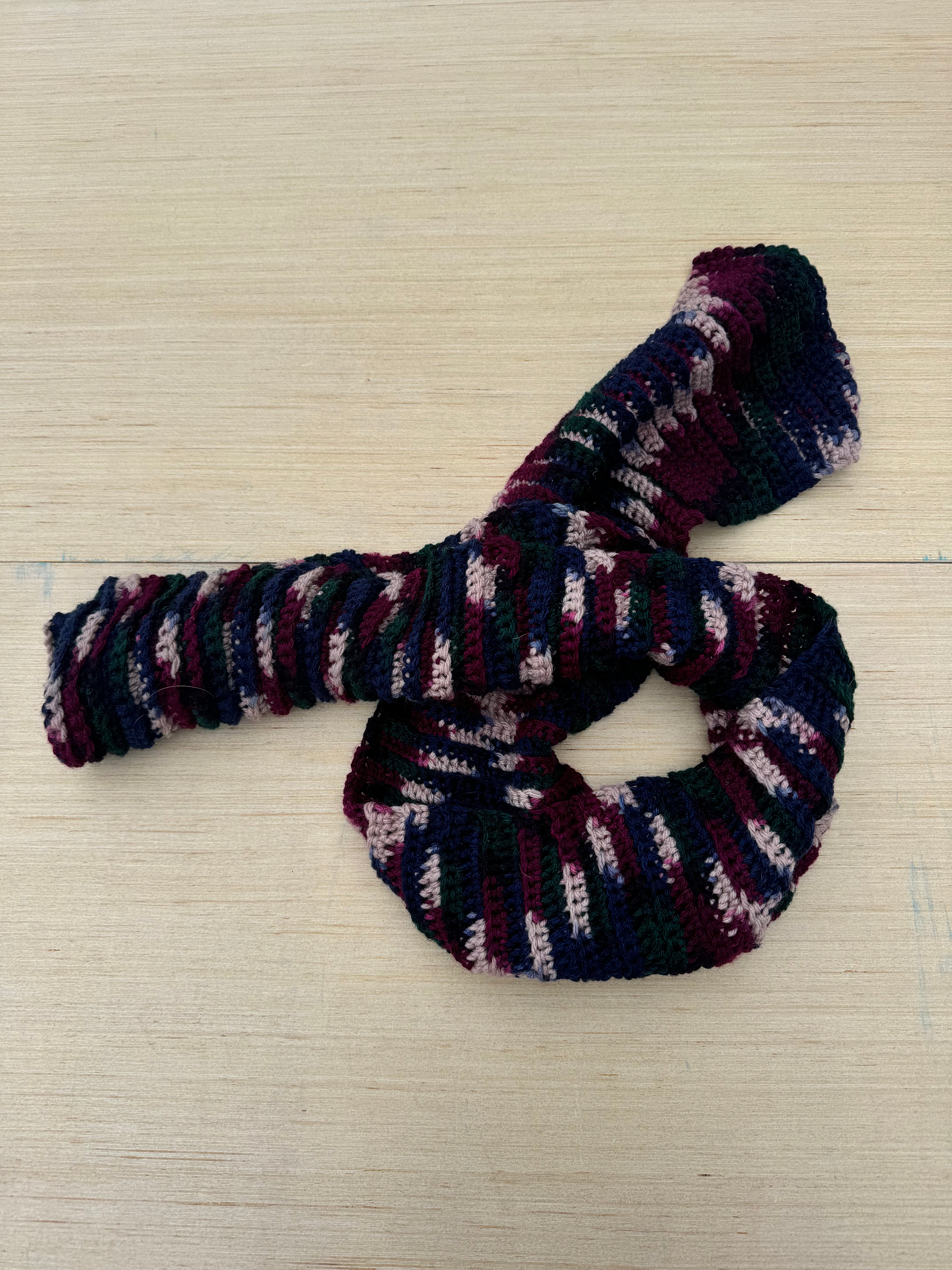 multi  knit scarf