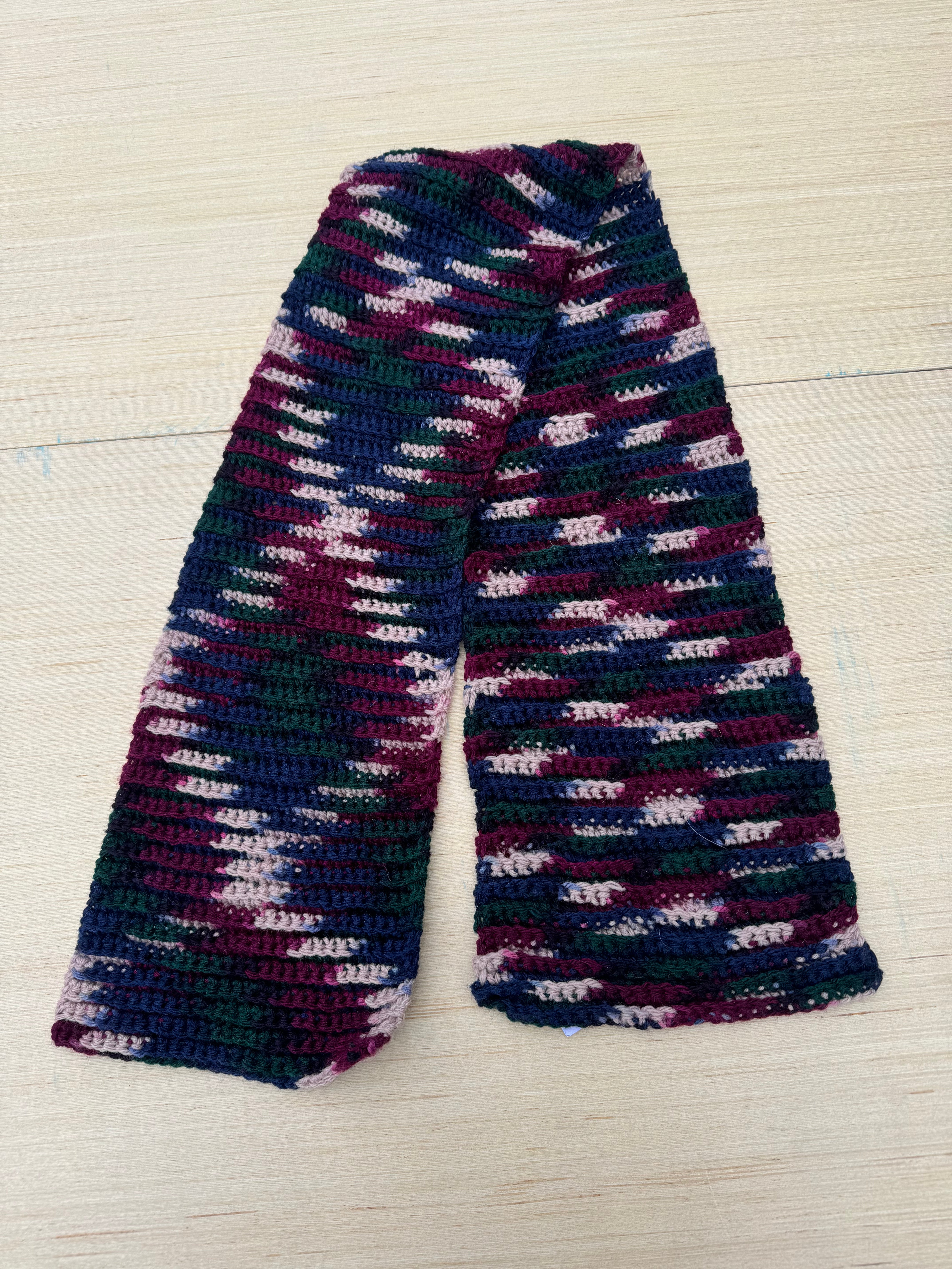 multi  knit scarf