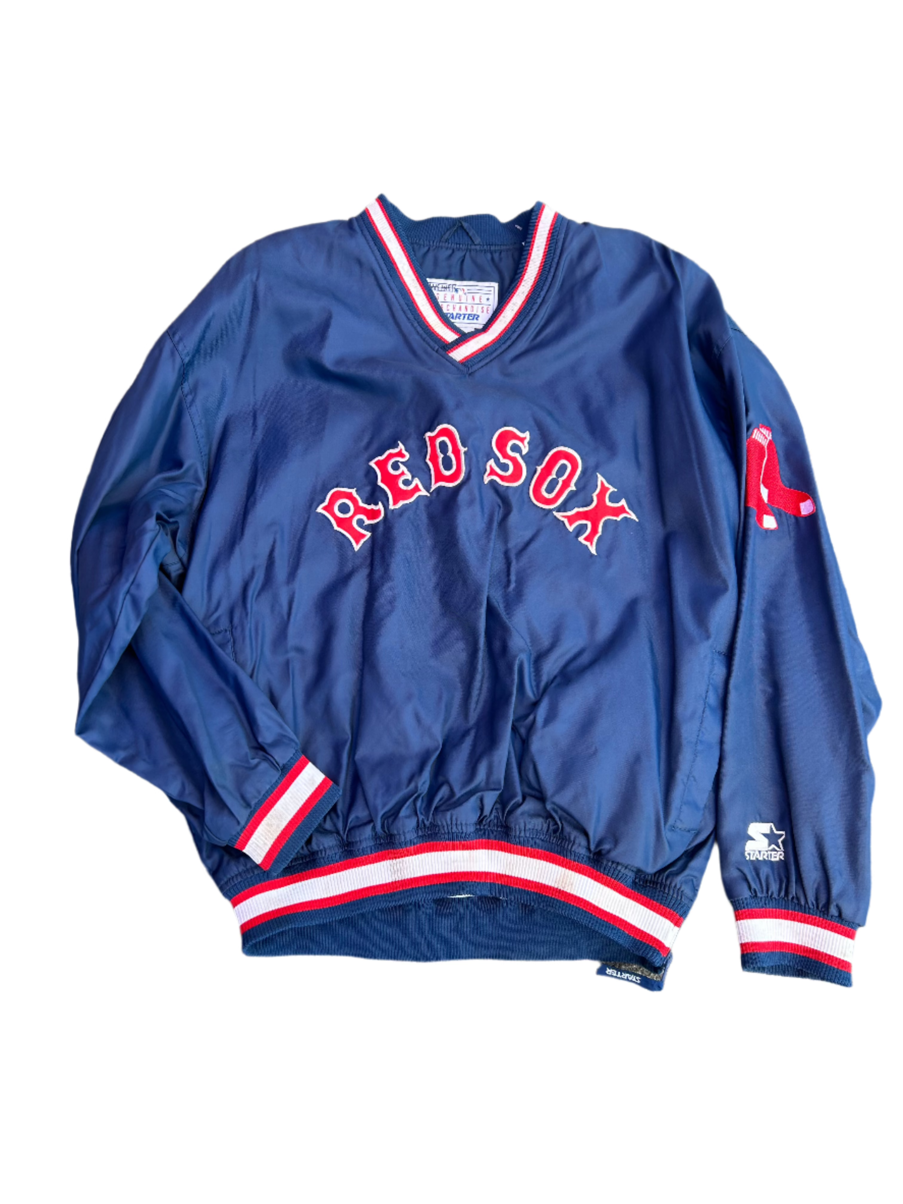 blue starter red sox jacket, L