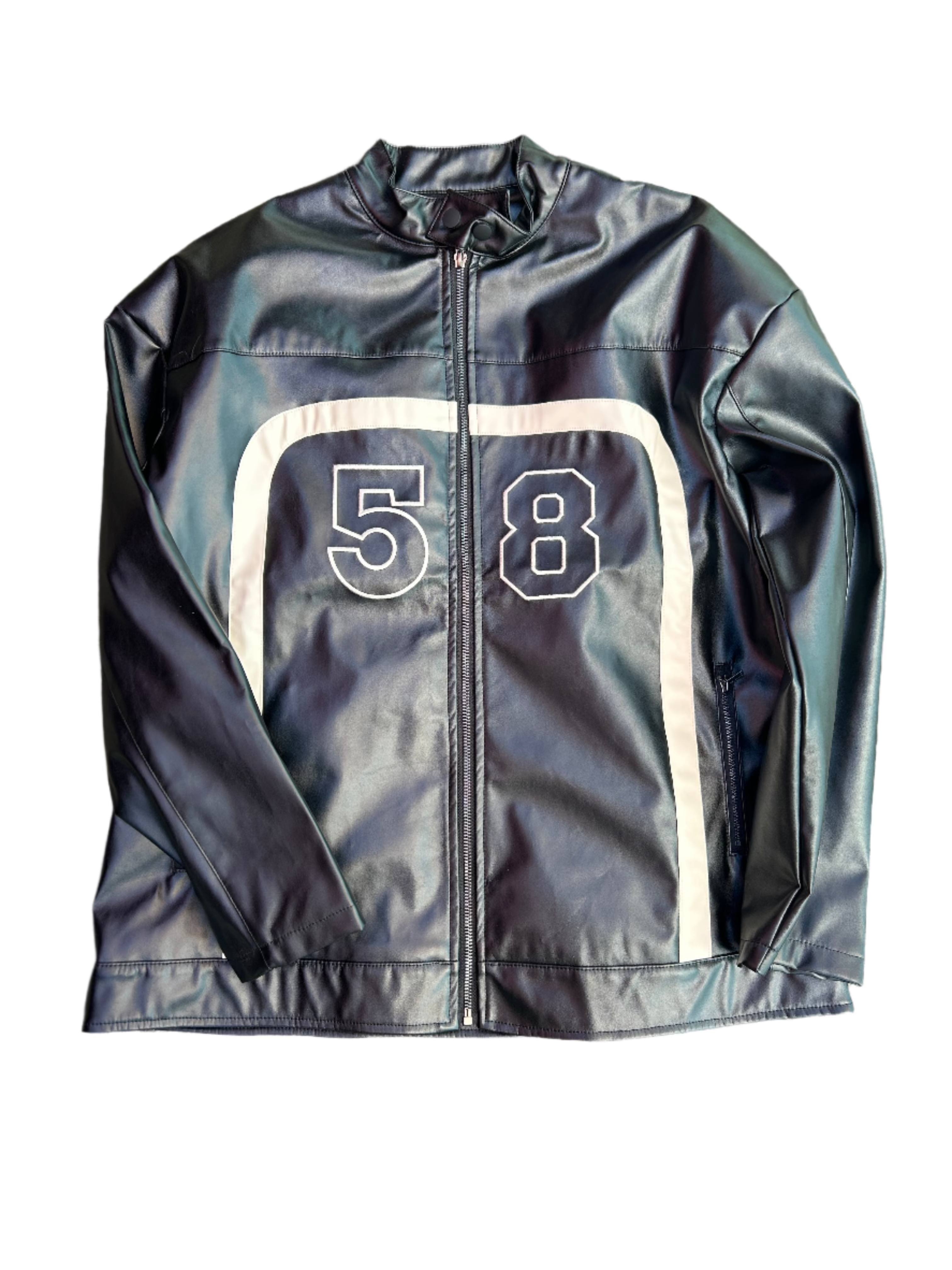 black princess polly nwt 58 pleather jacket, 4
