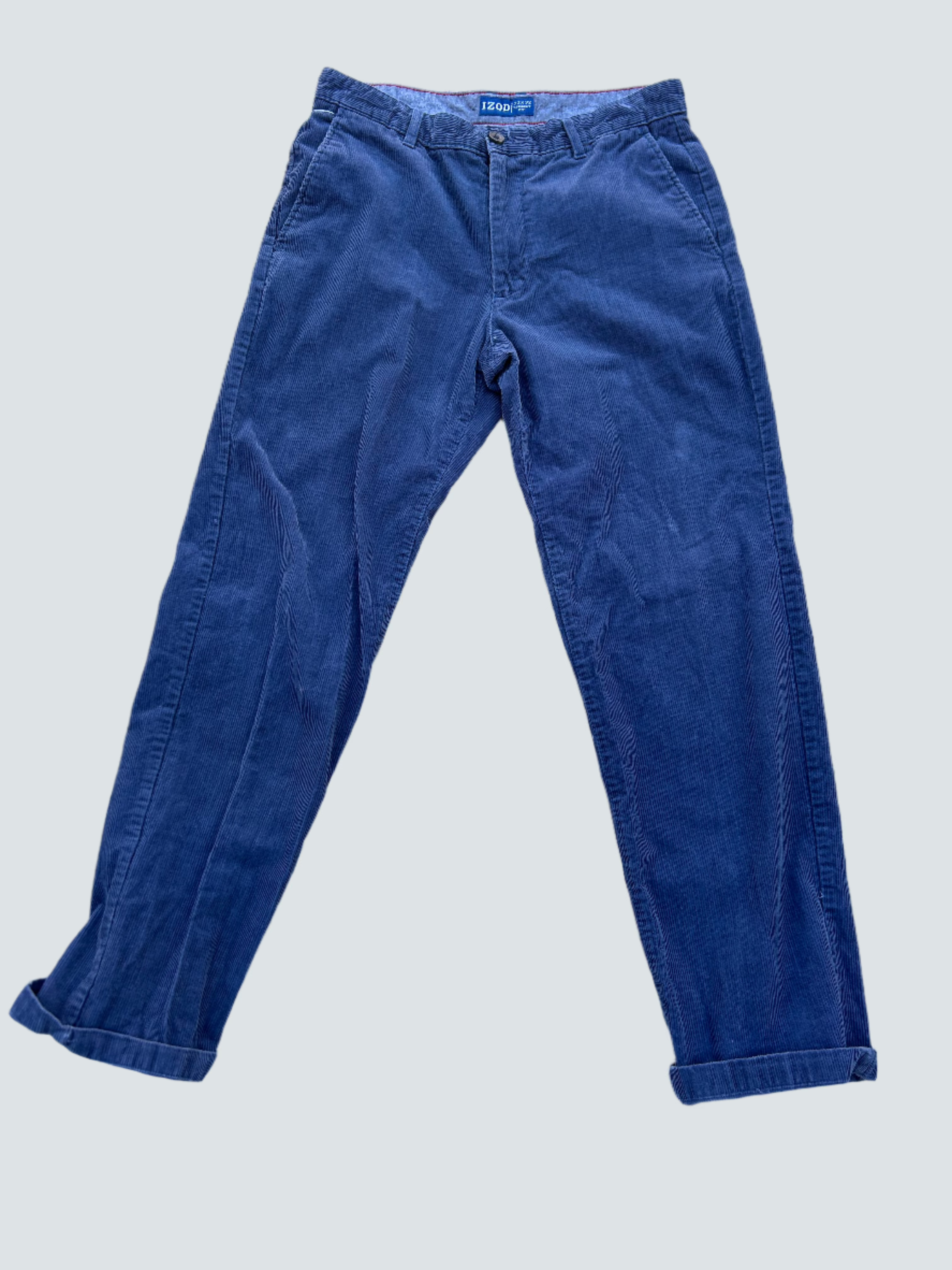 blue izod cord pants, 32