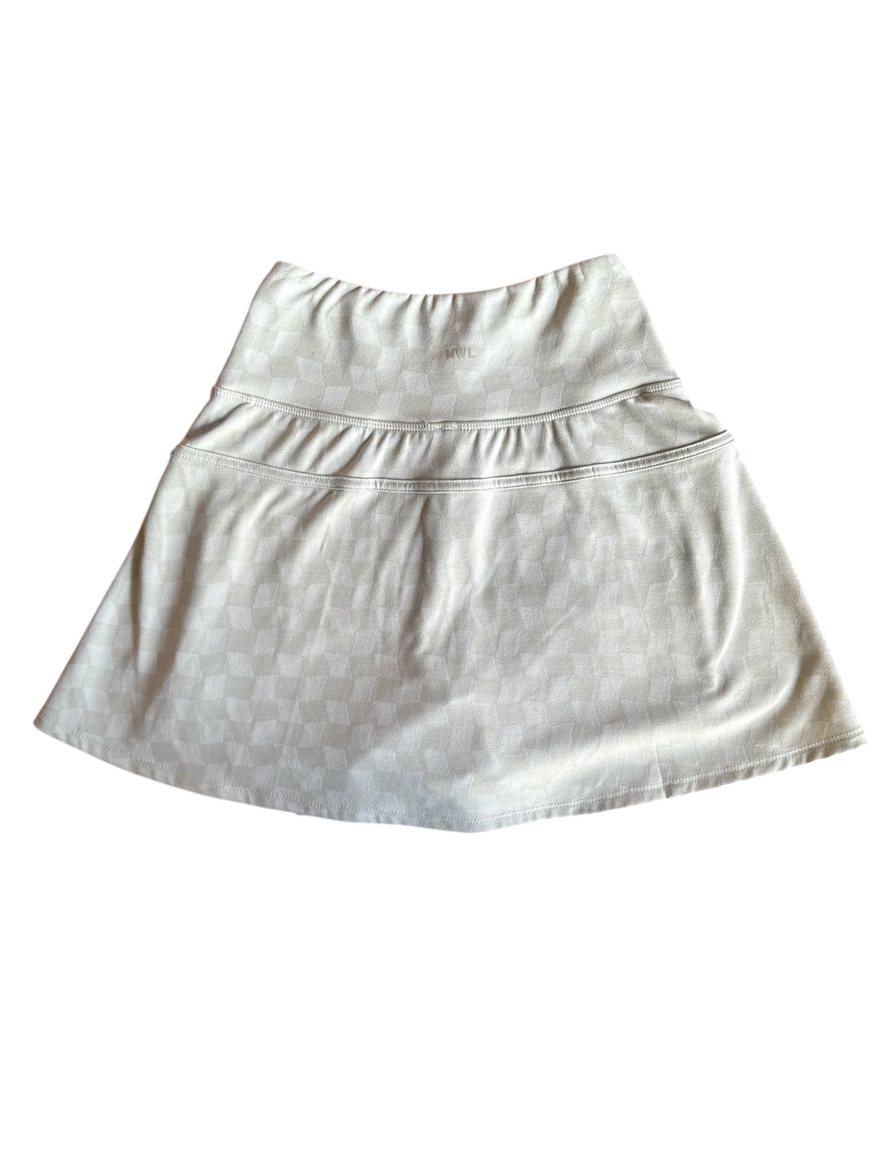 green madewell checkered active skort, xs