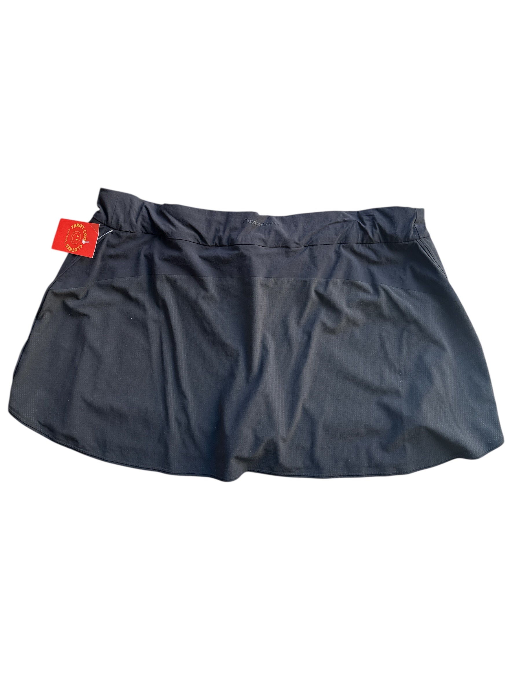 black outdoor voices athletic skort, xxxl
