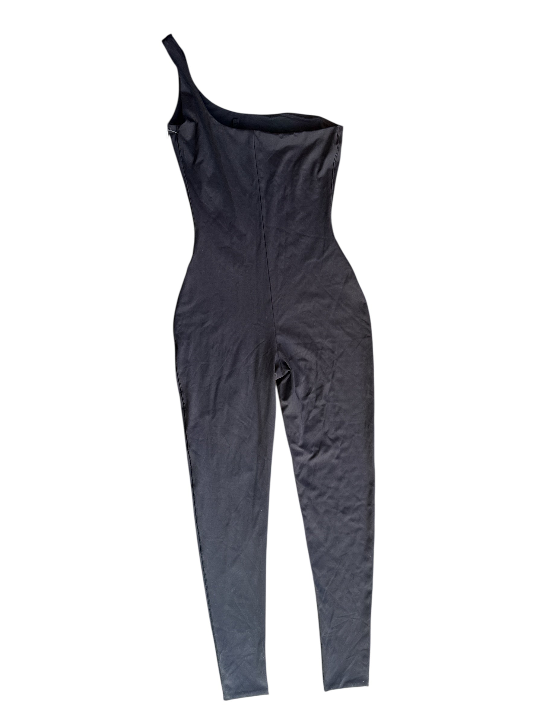 black Skims One shoulder jumpsuit, m