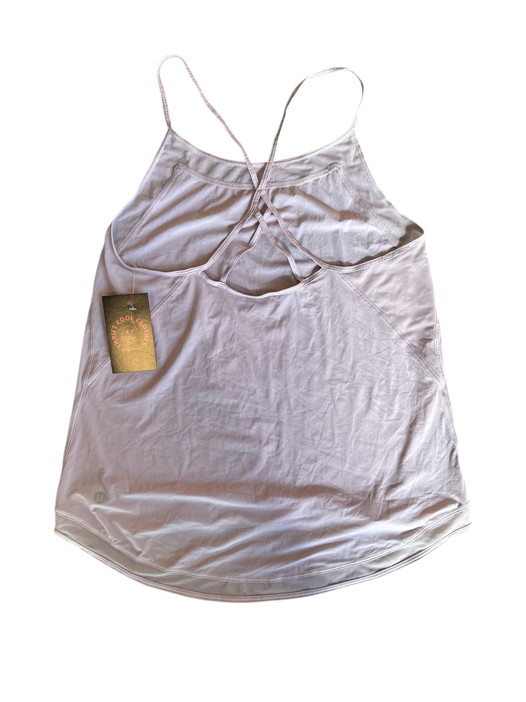 light pink lululemon Athletic tank w mesh (fits like a s/m)