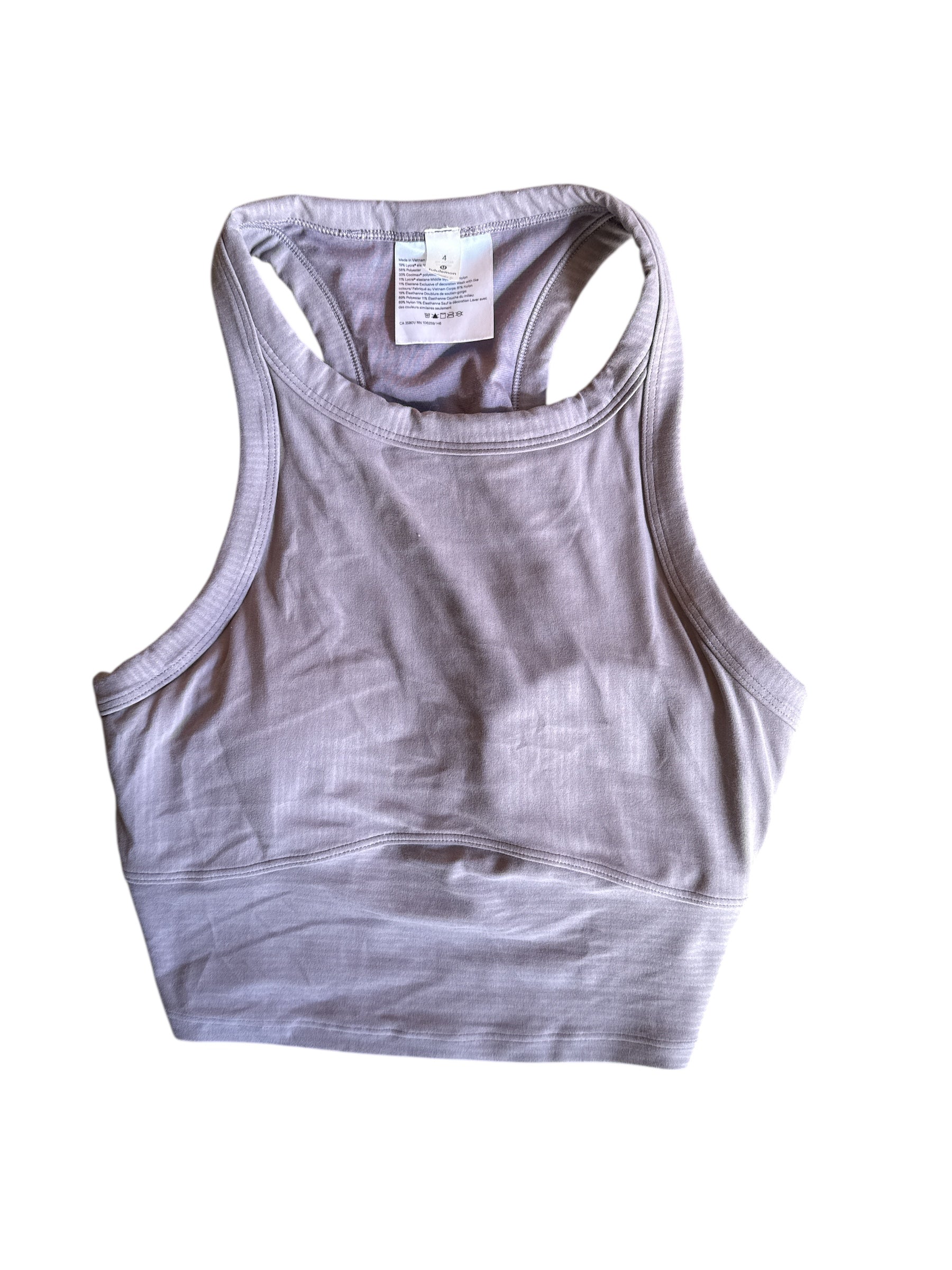 lululemon mauve sports bra, 4