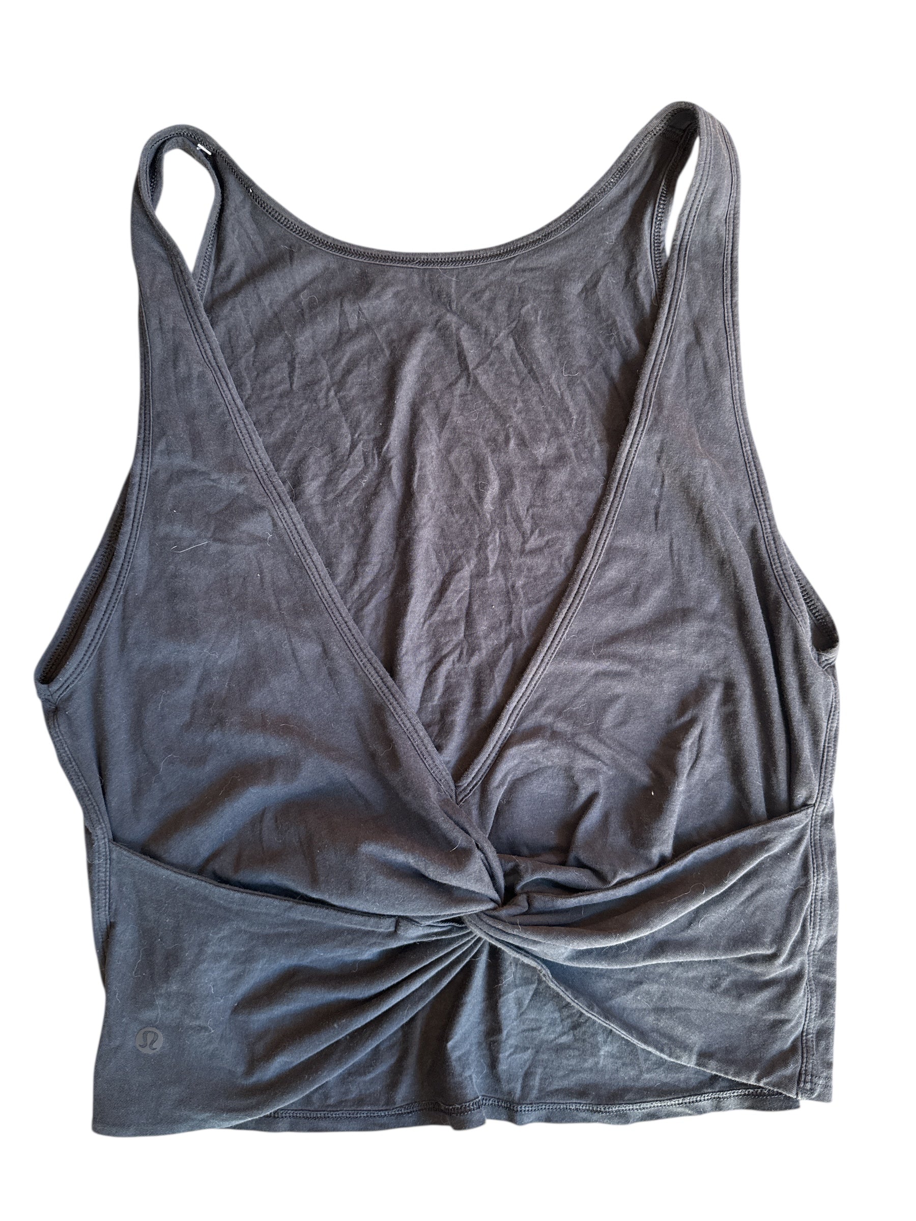 black lululemon wrap athletic tank (fits like a m/l)