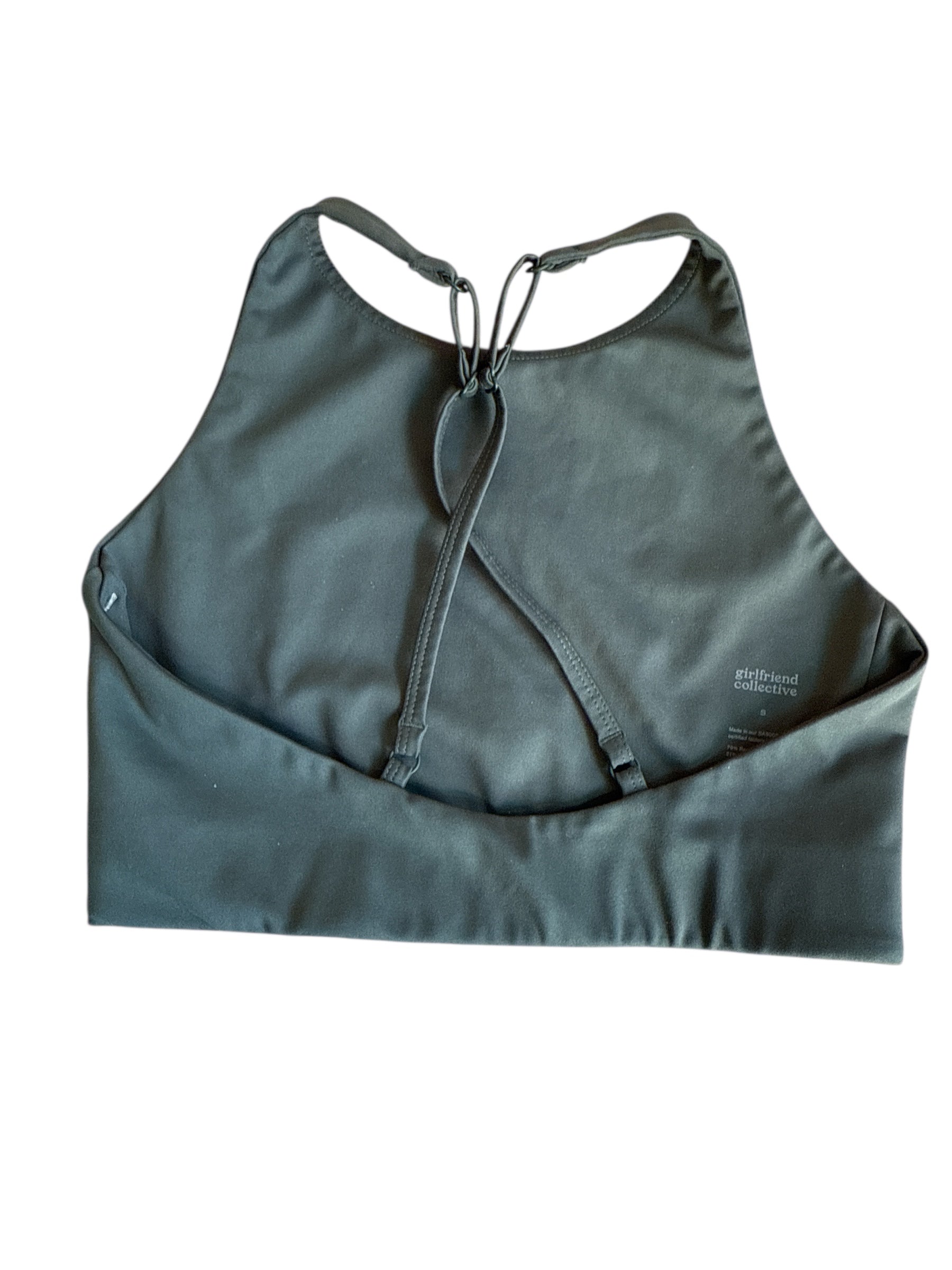 green girlfriend collective sports bra, s