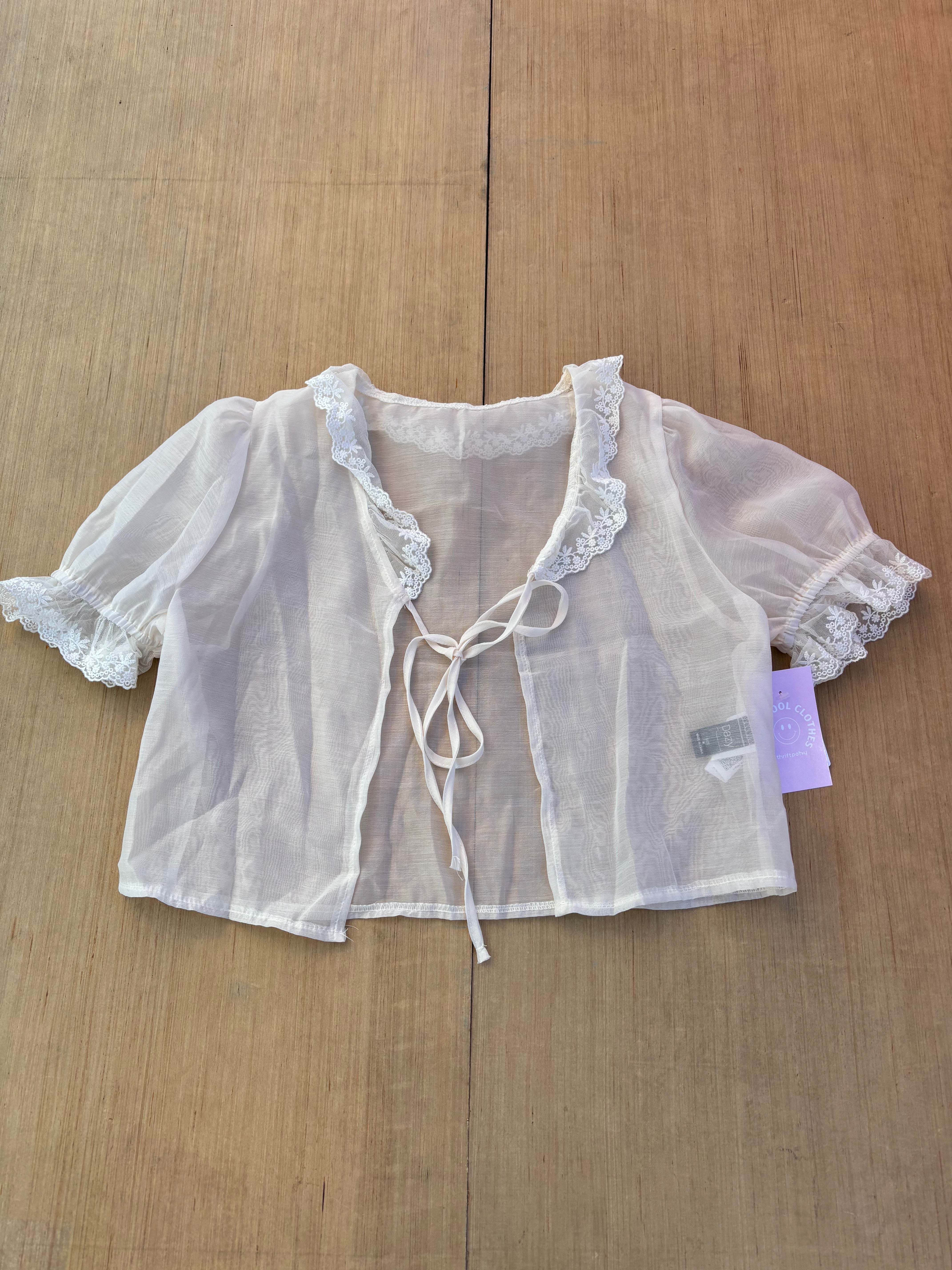beige dazt crop duster, m