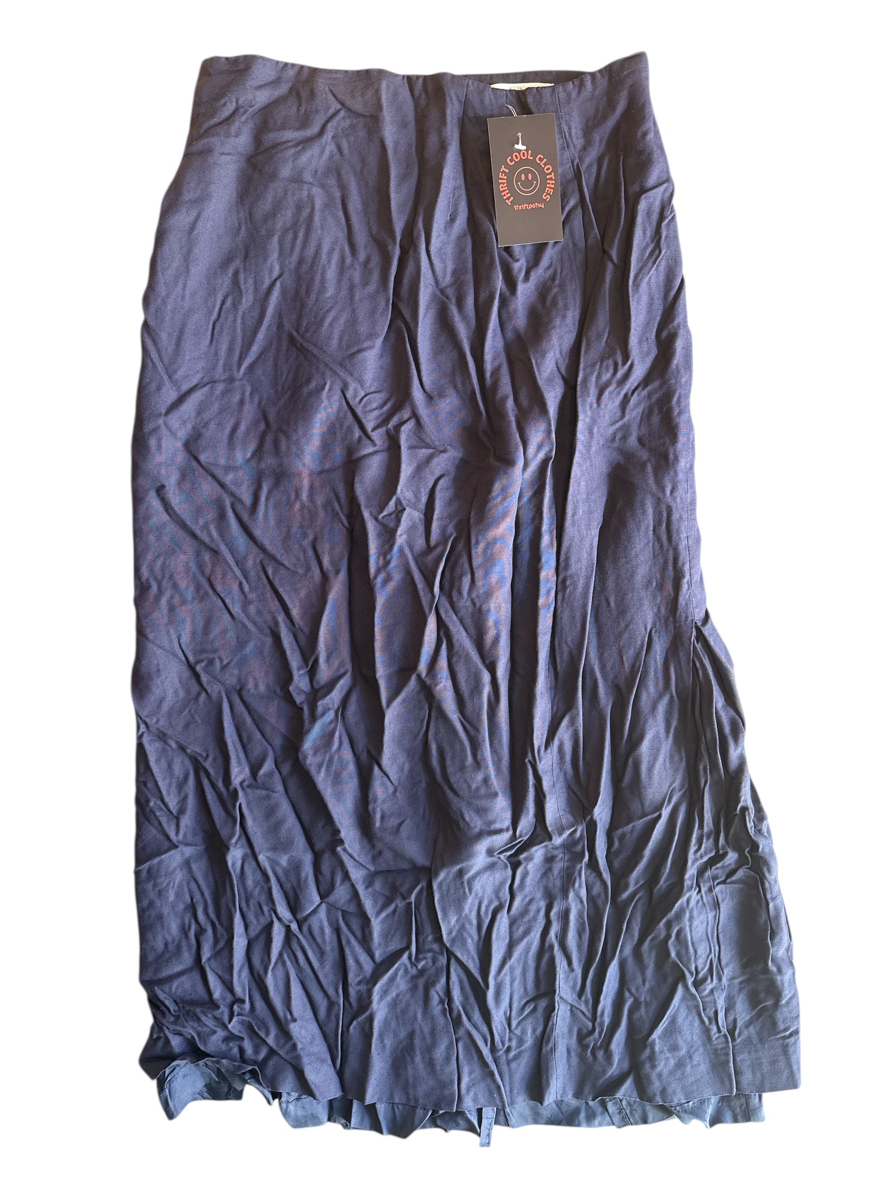 navy liz claiborne maxi skirt, 12