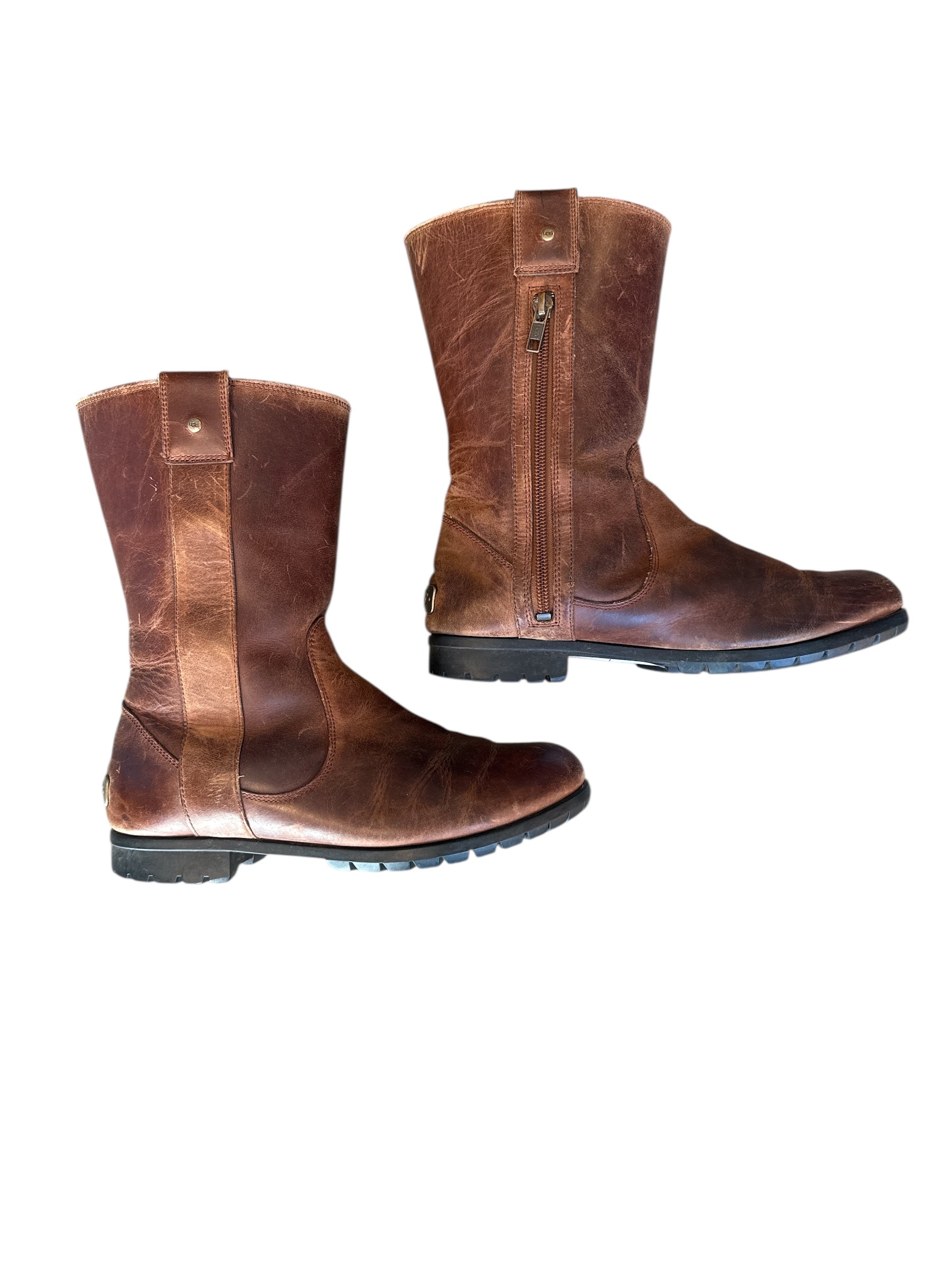 brown ugg sherpa boots, 7.5