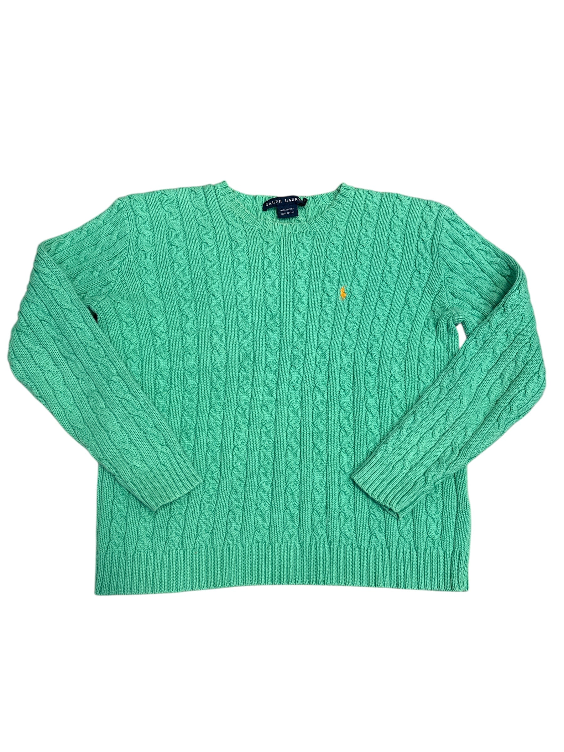 green ralph laure womens sweater, m