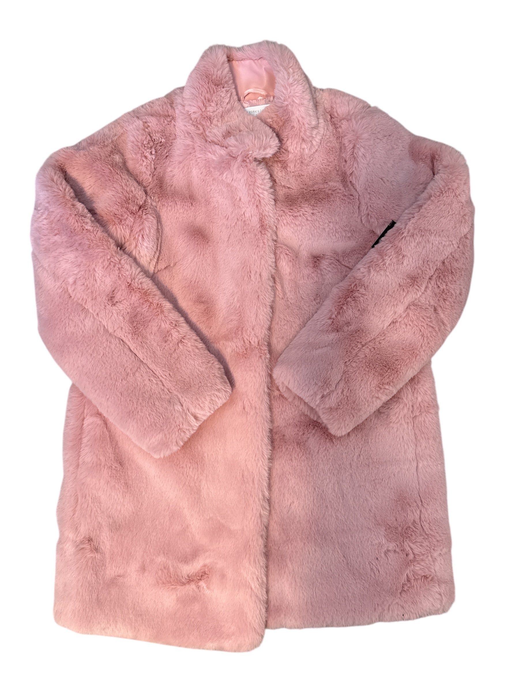 pink new york and co fleece jacket, xs/s
