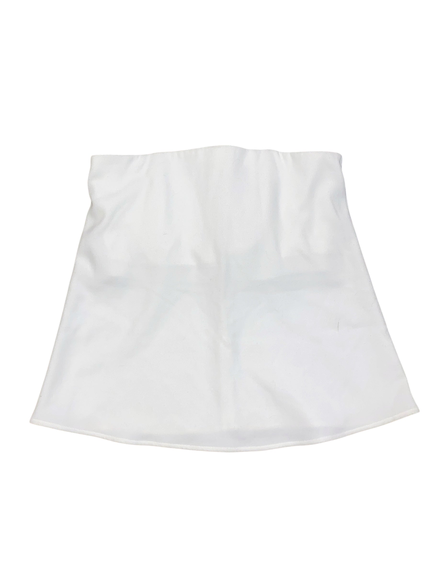 white tuckernuck strapless zip corset, m