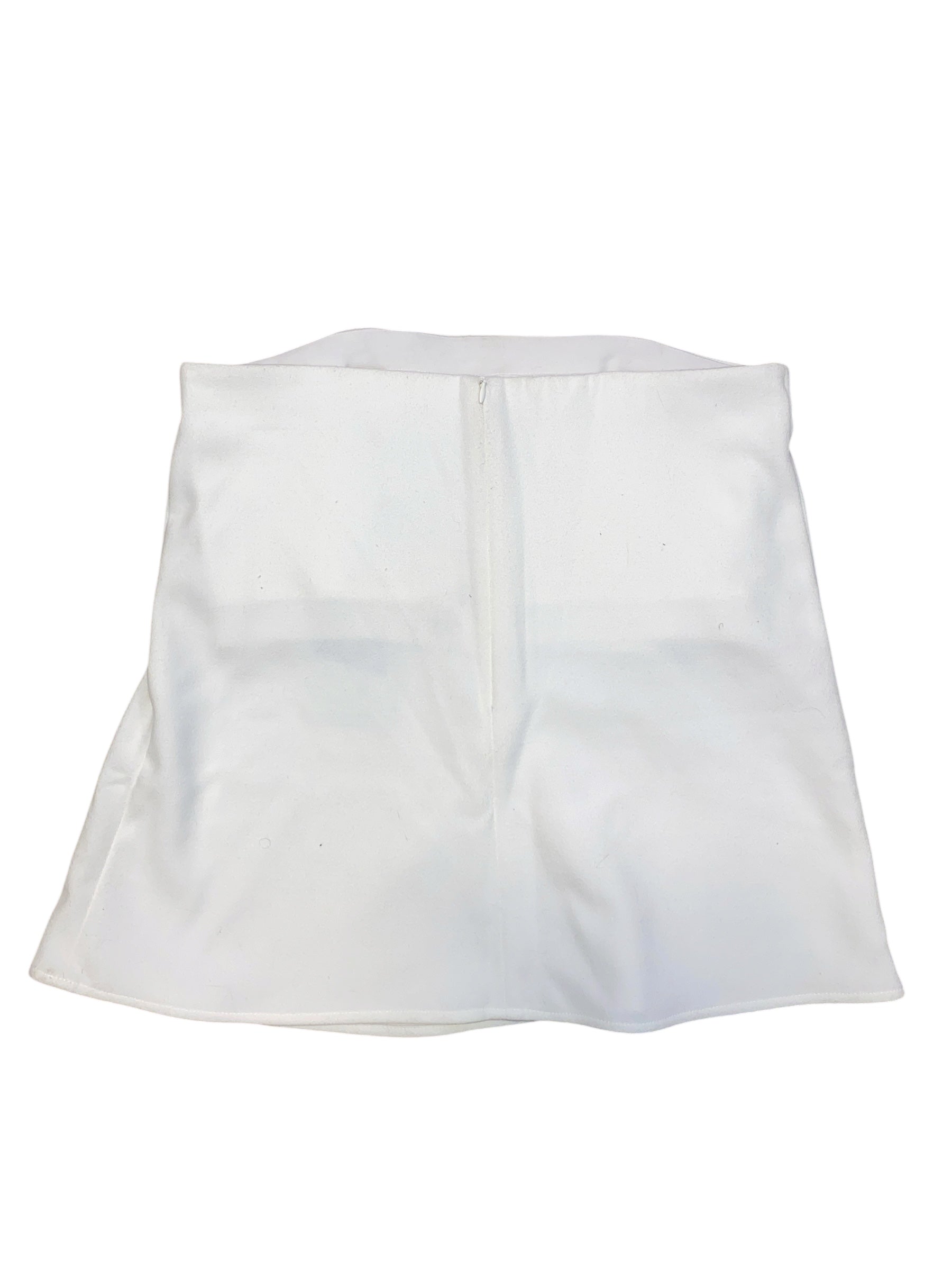 white tuckernuck strapless zip corset, m