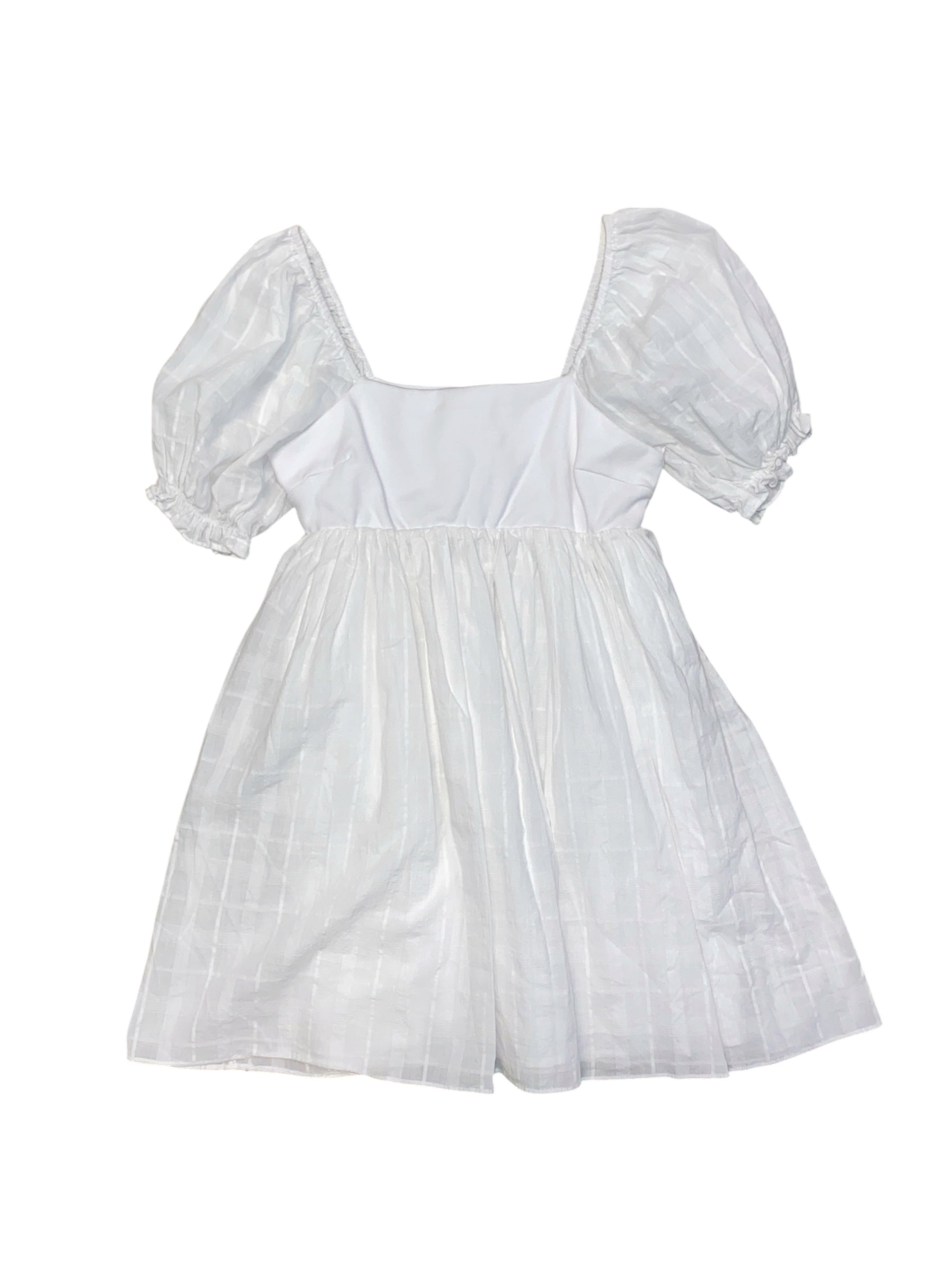 white english factory nwt plaid babydoll dress, s