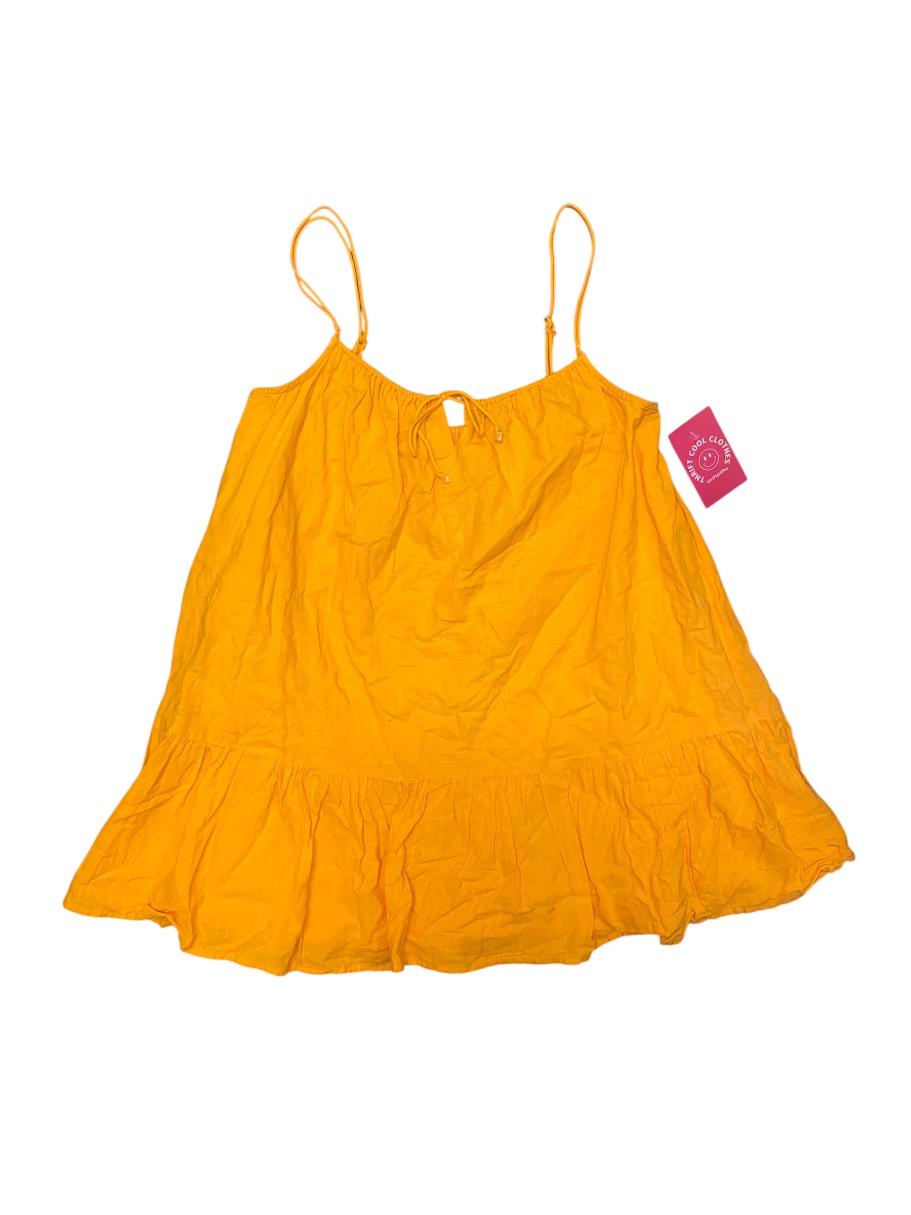 Orange Urban outfitters Shortie ruffle tank dress, S