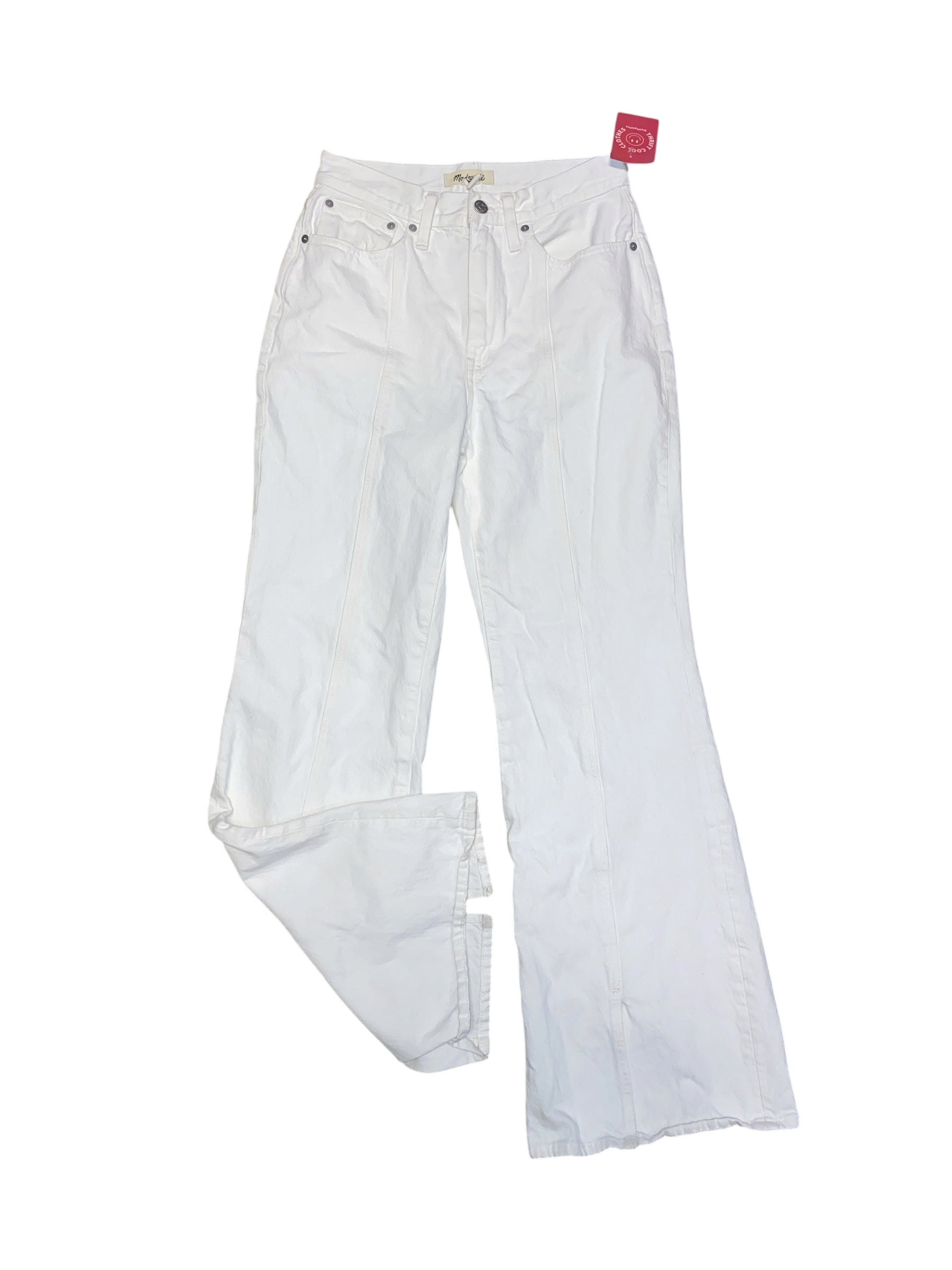 white madewell baggy flare jean, 27