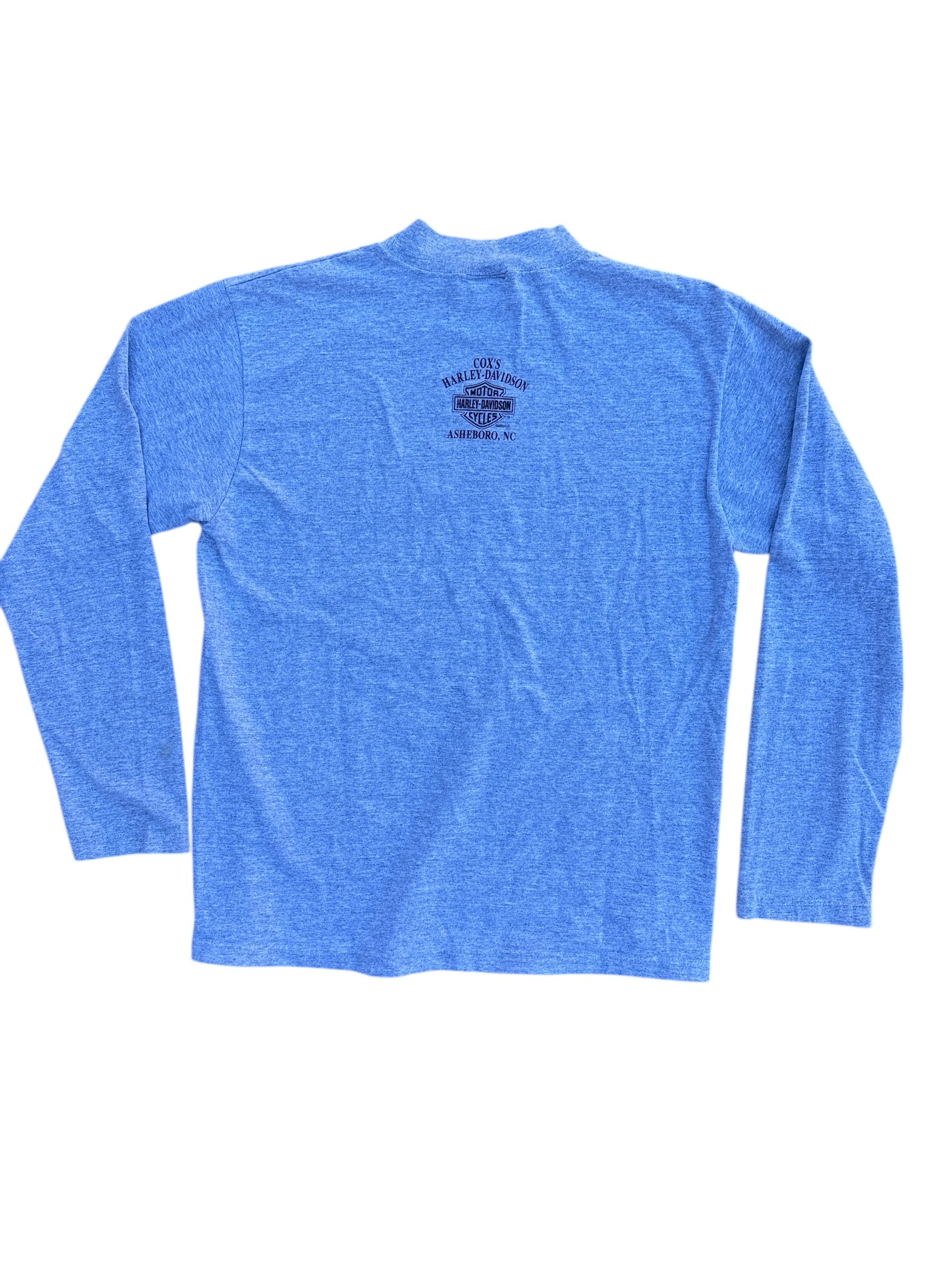 gray harley davidson 100 years ls tee, l