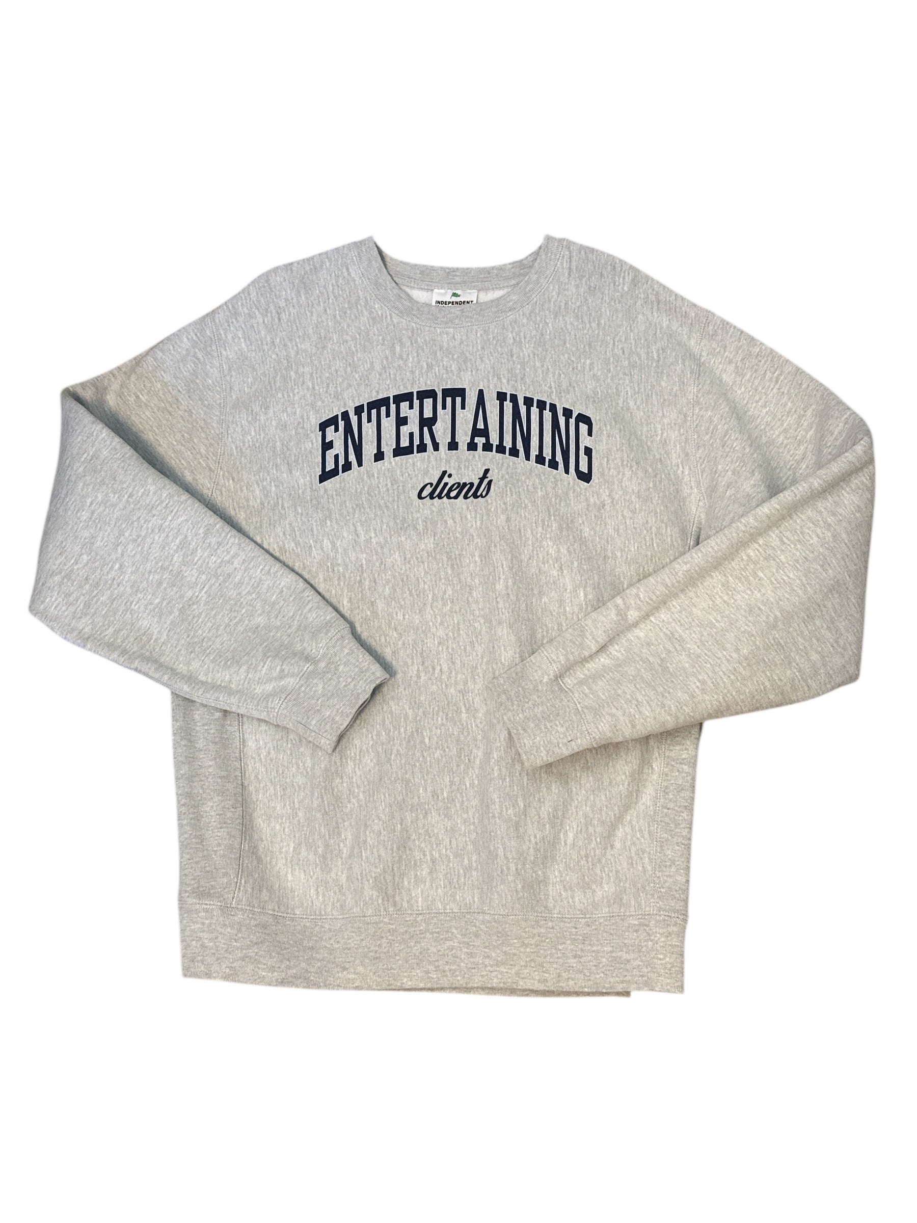 Gray Independent trading co Entertaining clients crew, XL