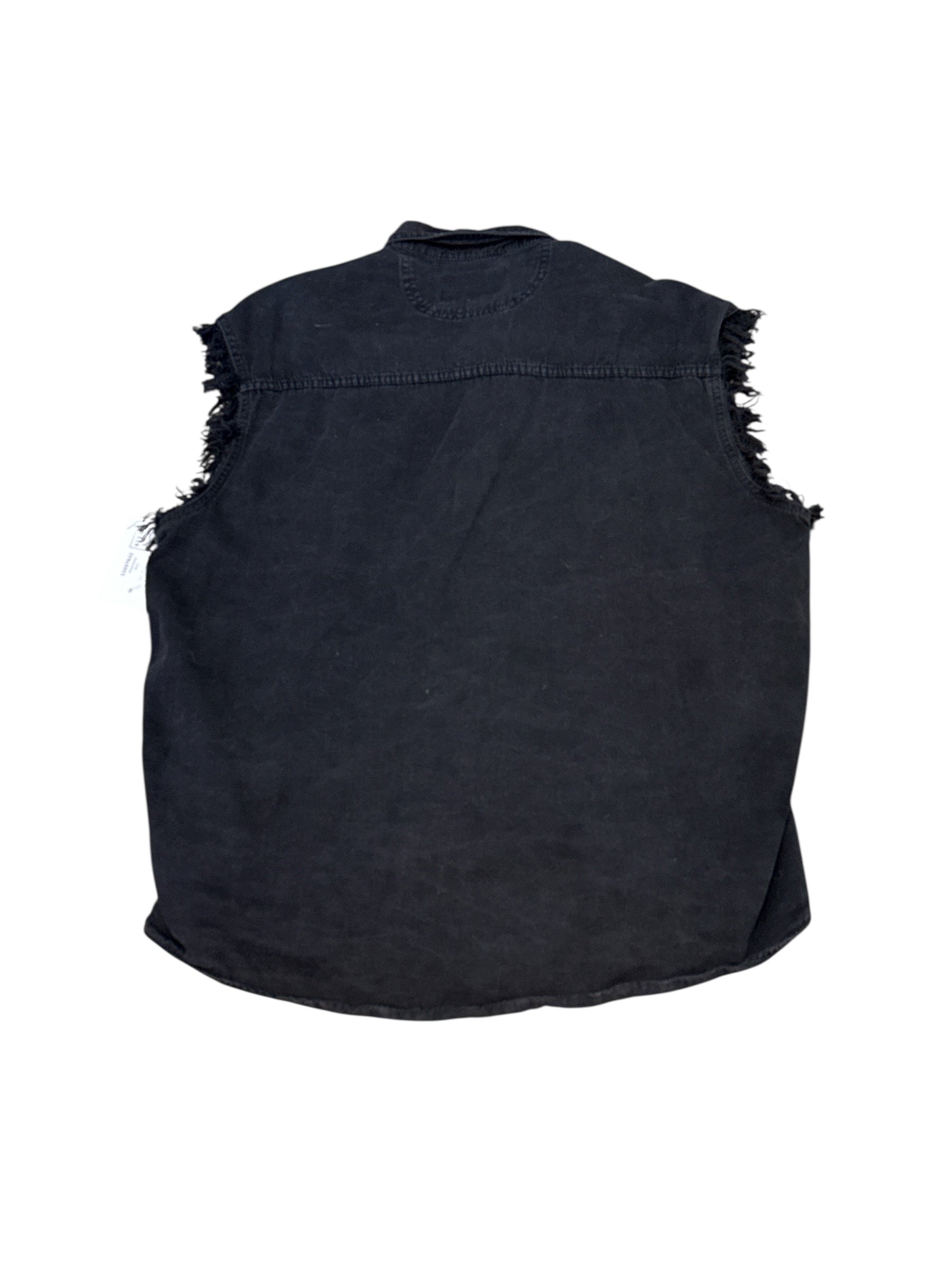 Black Roadwear Cut off denim vest, L