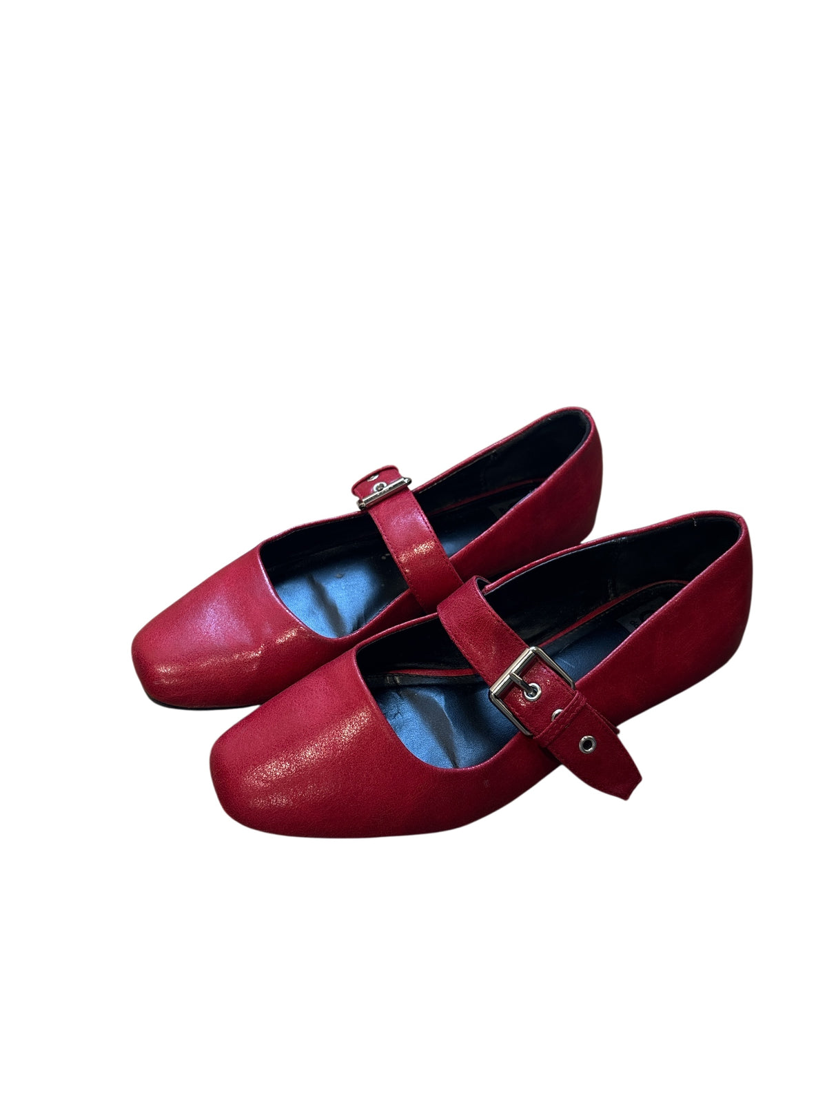 red dolce vita ballet mary janes, 8.5