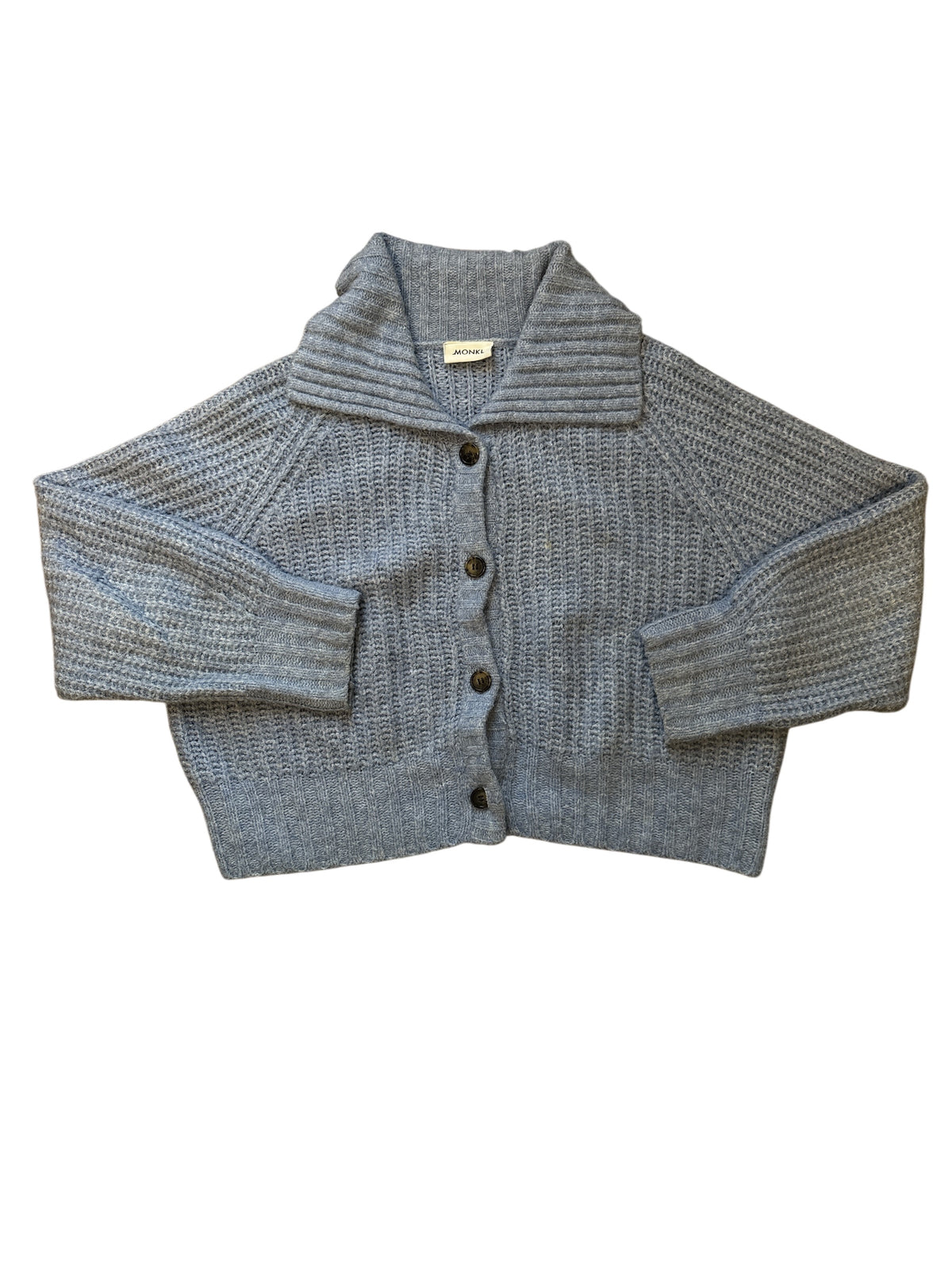 blue monki knit cardigan