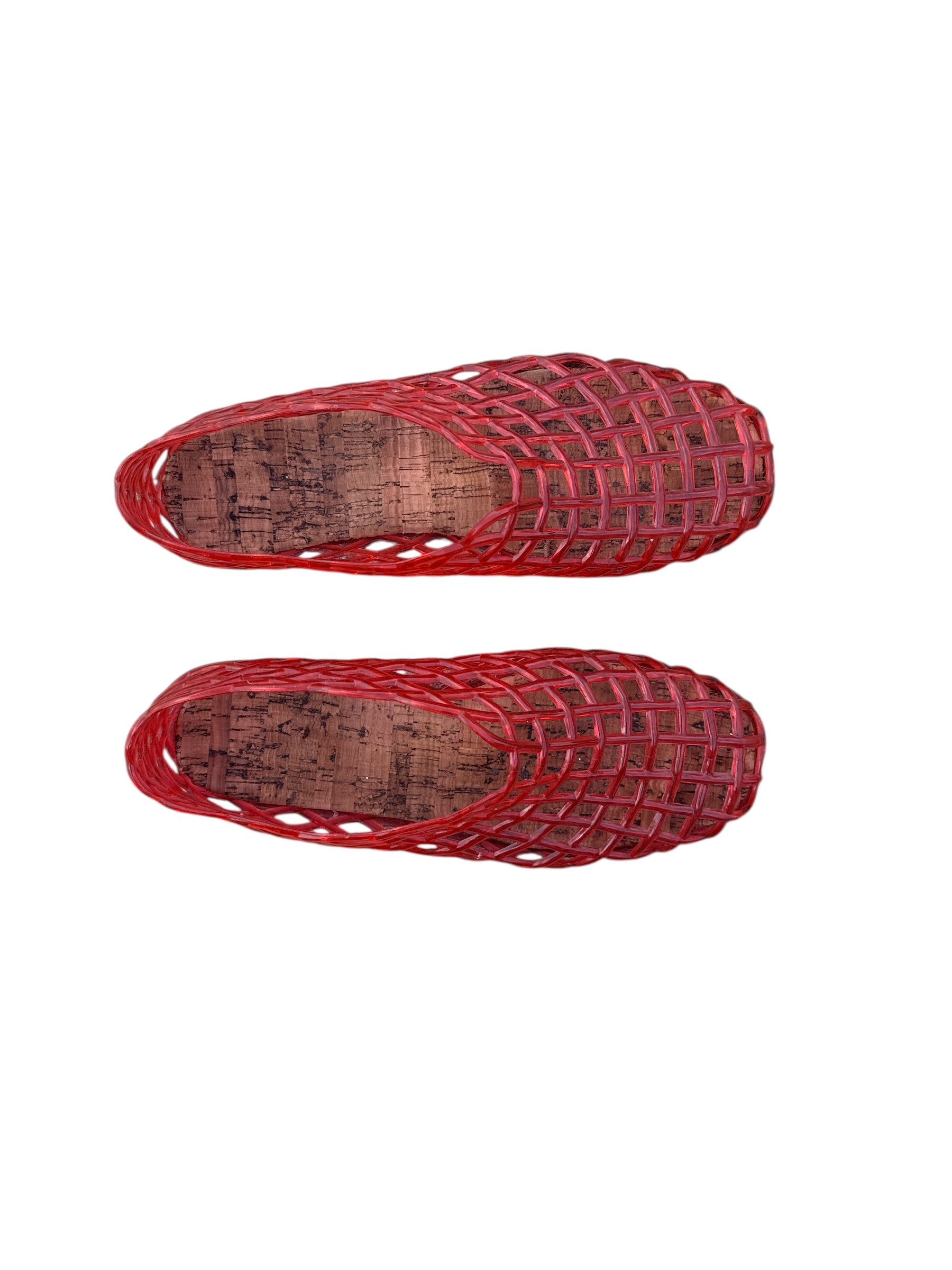 Red  Jelly sandals, 8