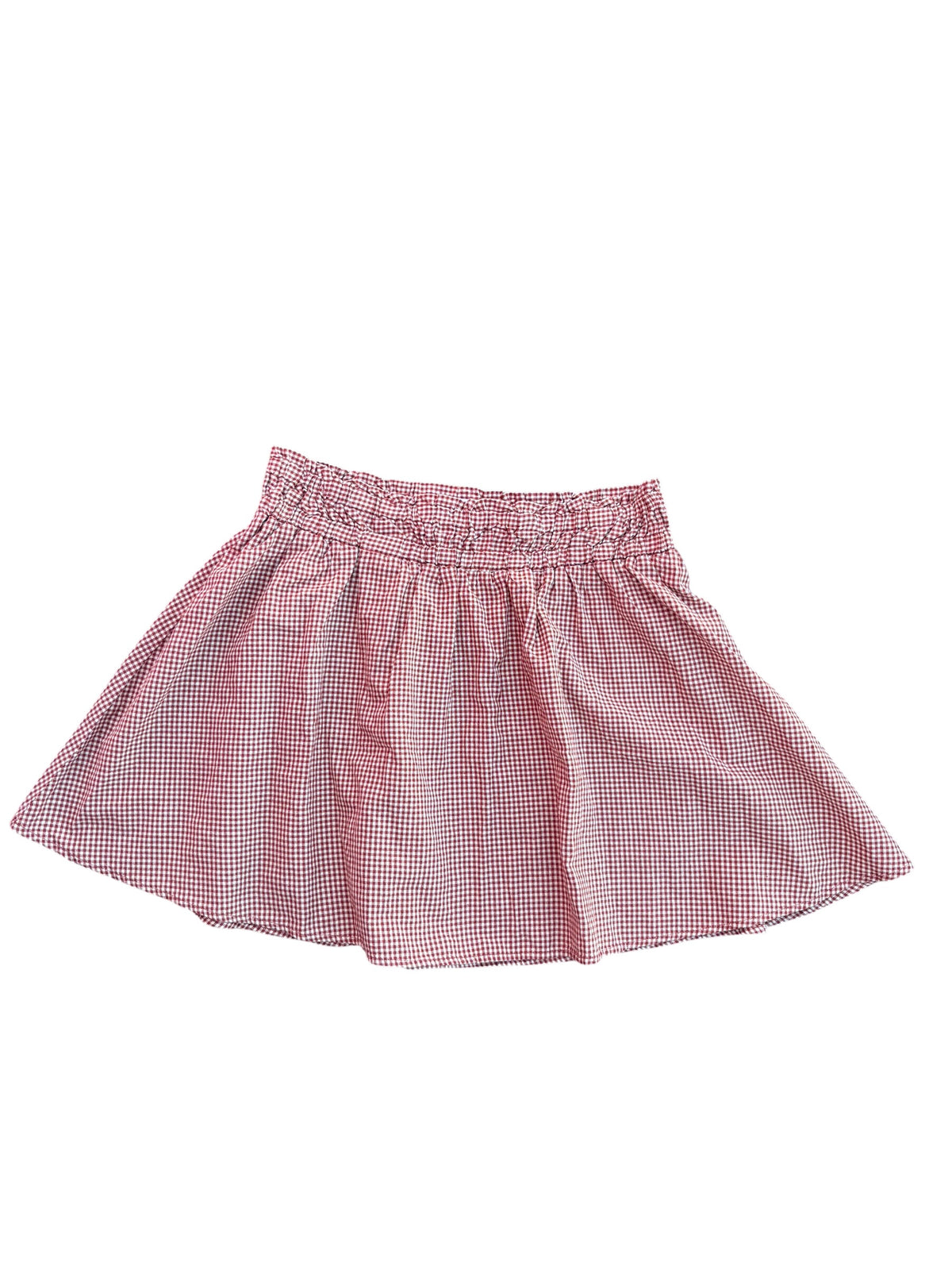 red white japna gingham min iskirt, L