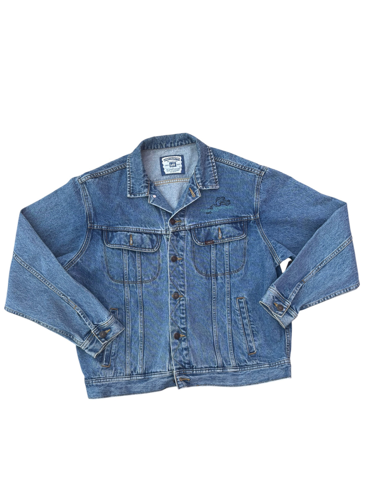 blue Lee vtg denim jacket, L