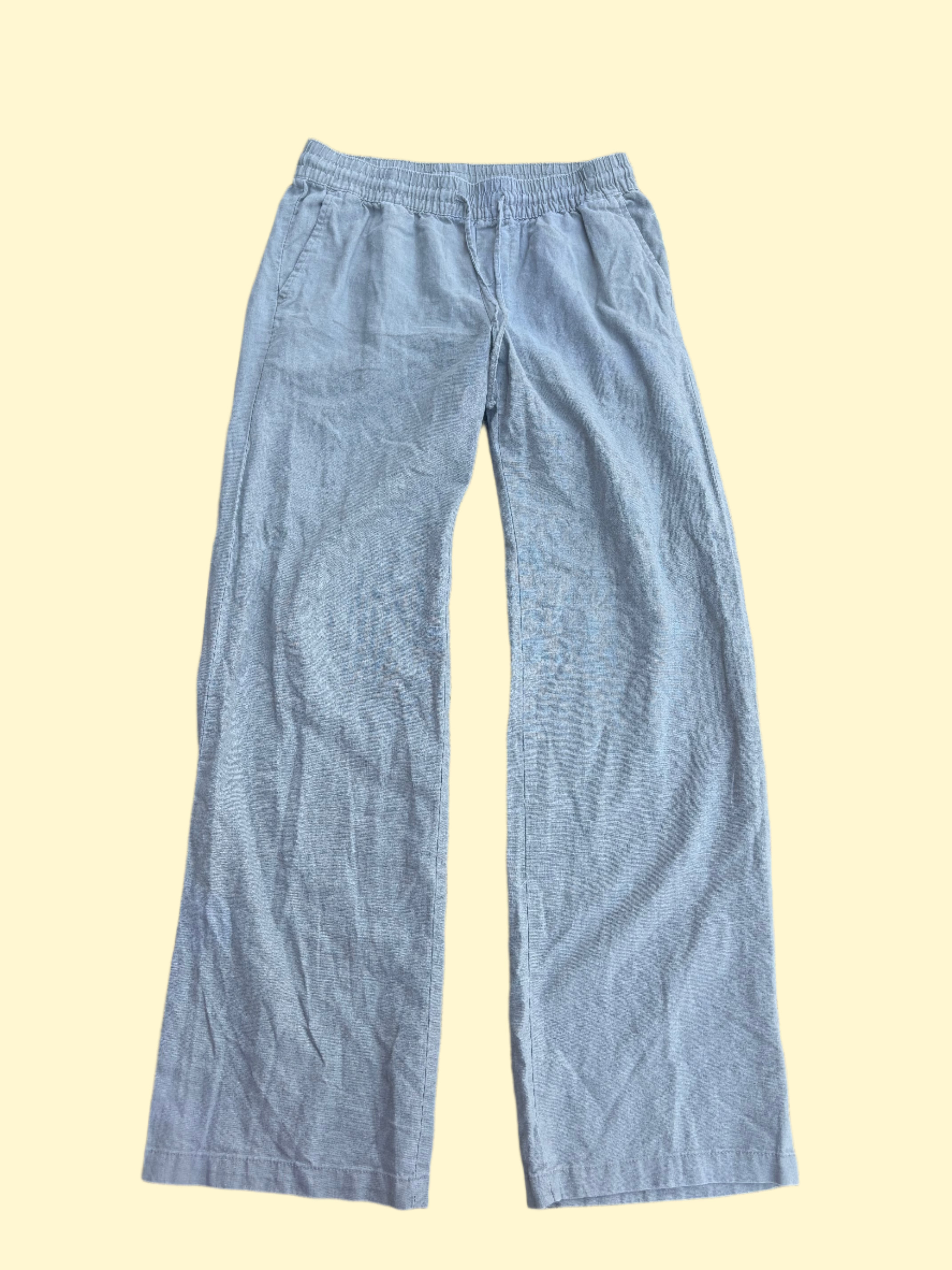 gray old navy linen pants, xs