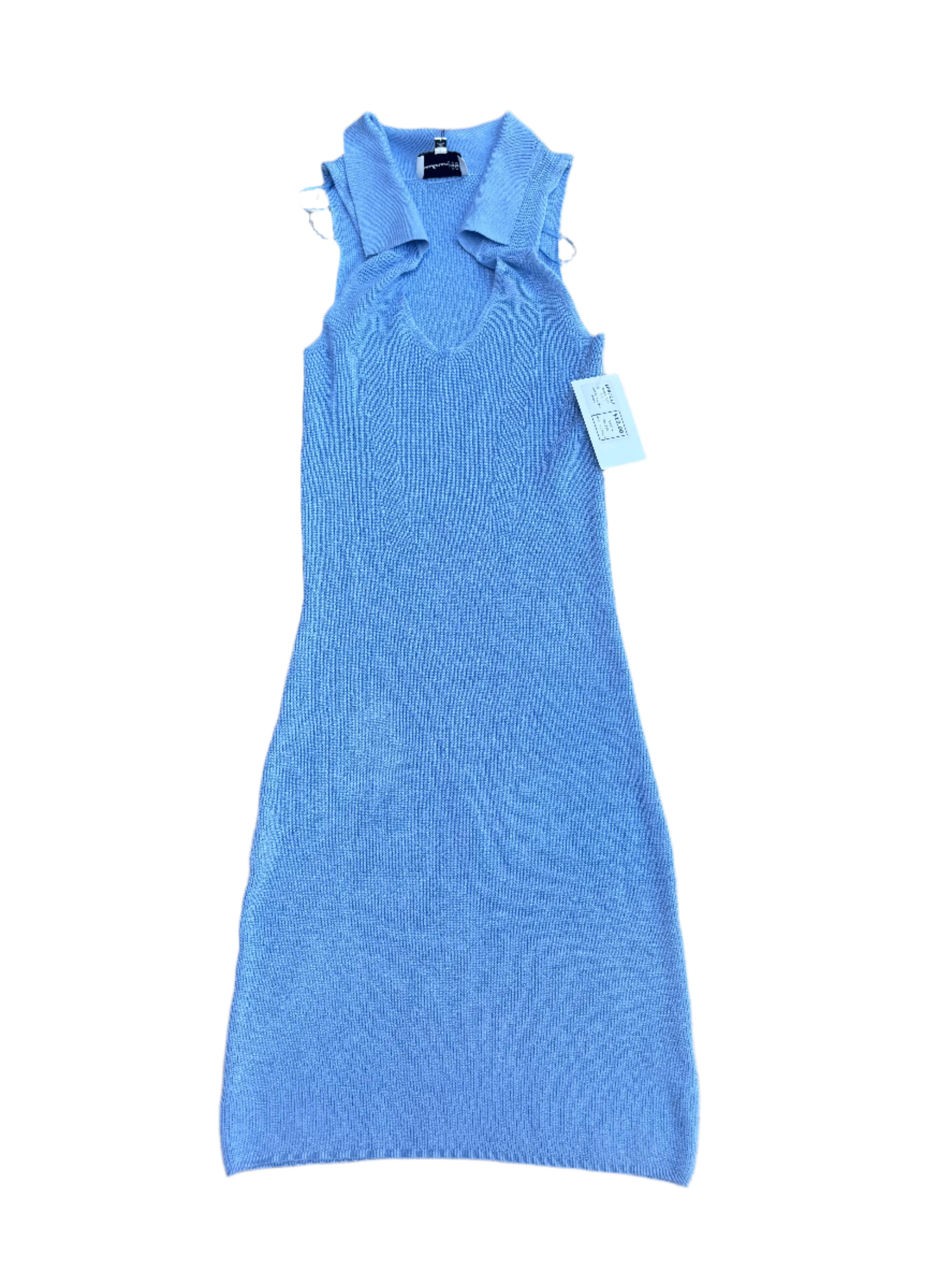 blue freshman nwt knit collar dress, s